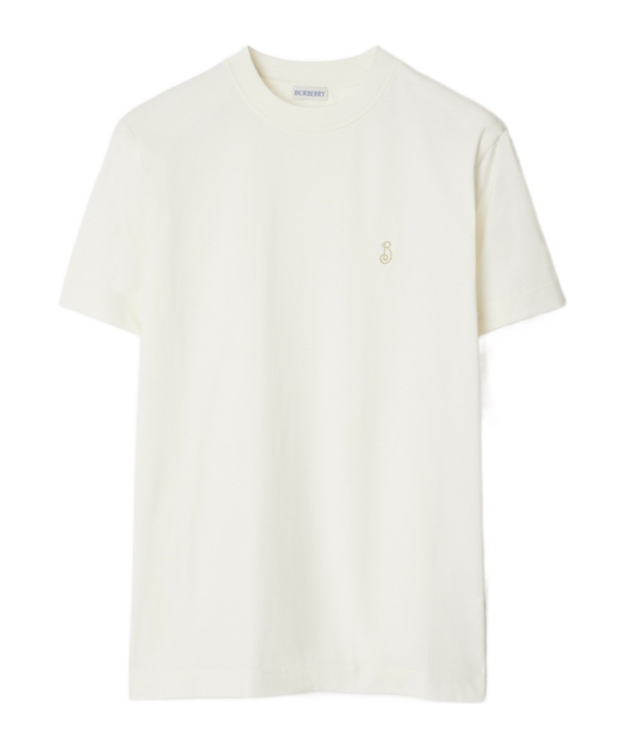 Burberry Men's B Shield Embroidery Cotton Jersey T-shirt In Brown