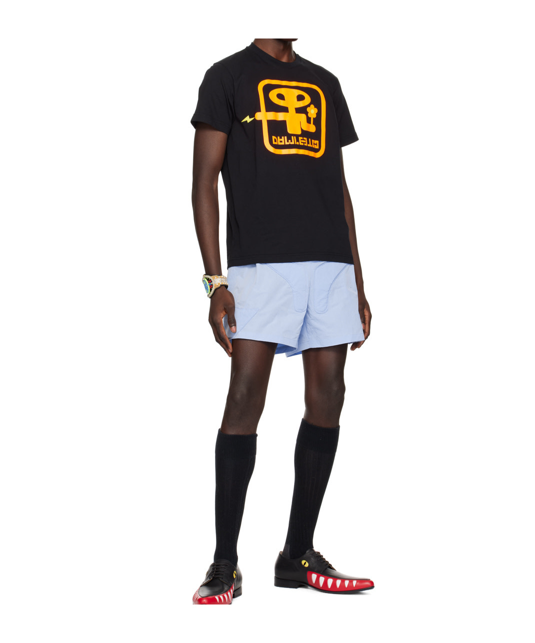 Walter Van Beirendonck Black Dawleetoo T-shirt In Black