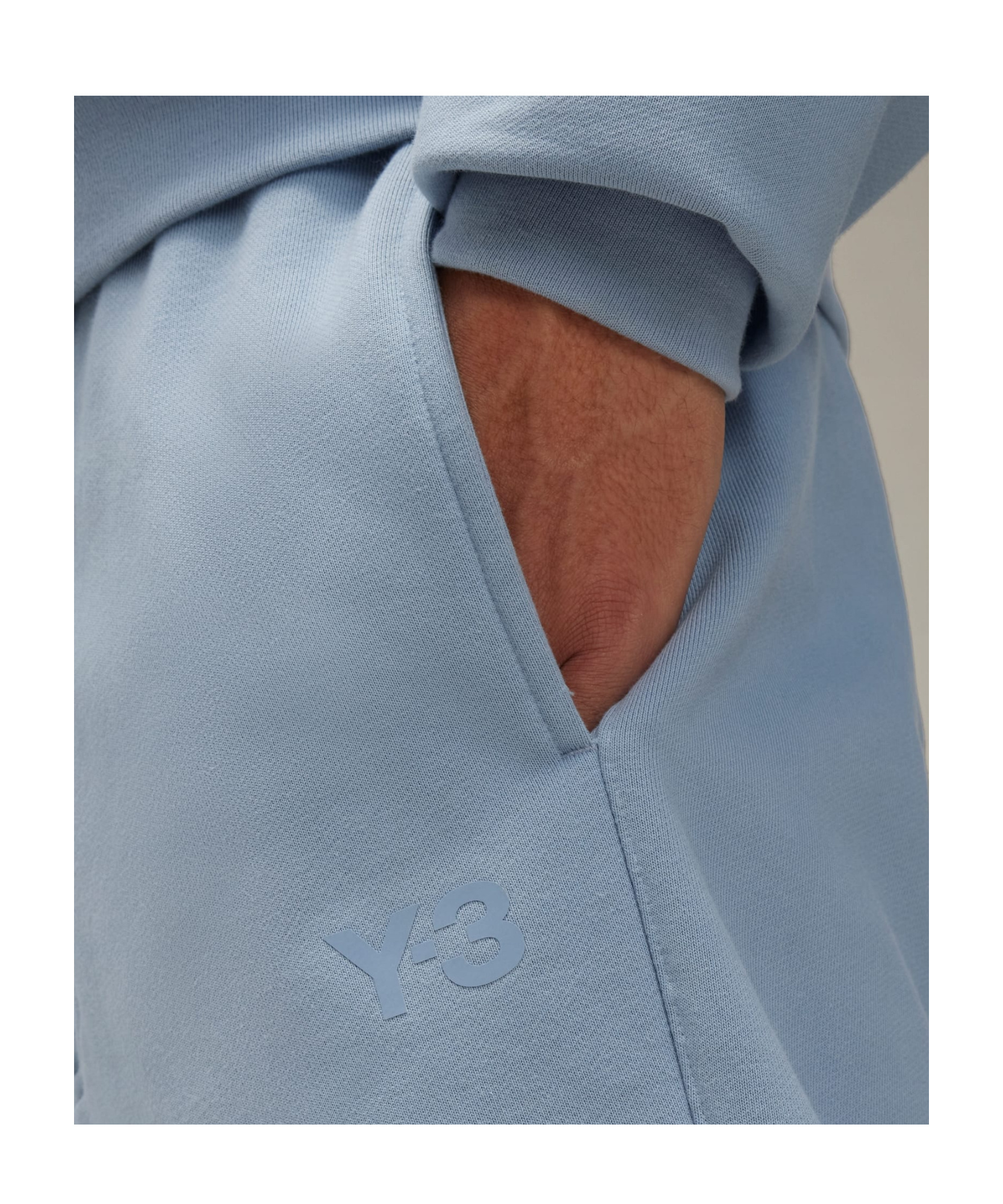 Y-3 Elastic Waist Sweatpants In Blue