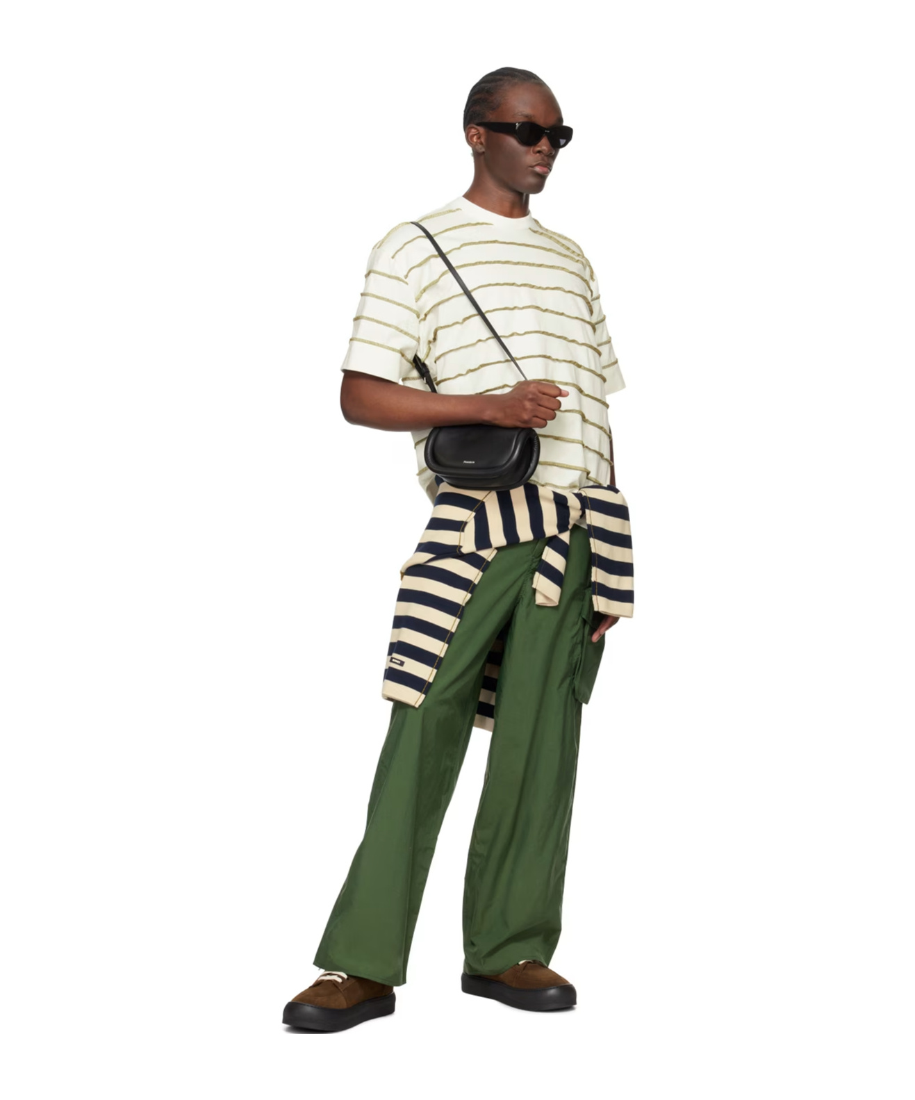 Sunnei Stripe T-shirt In White