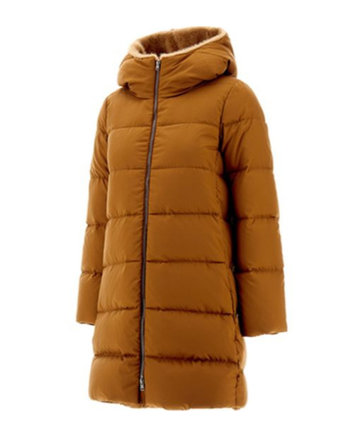 Herno Medium Relaxed Down Jacket In Brown