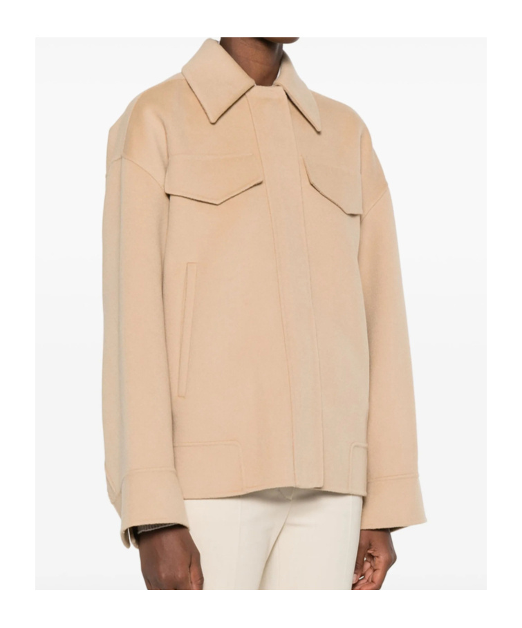 Sportmax Lapel Long-sleeved Suit Jacket In Brown