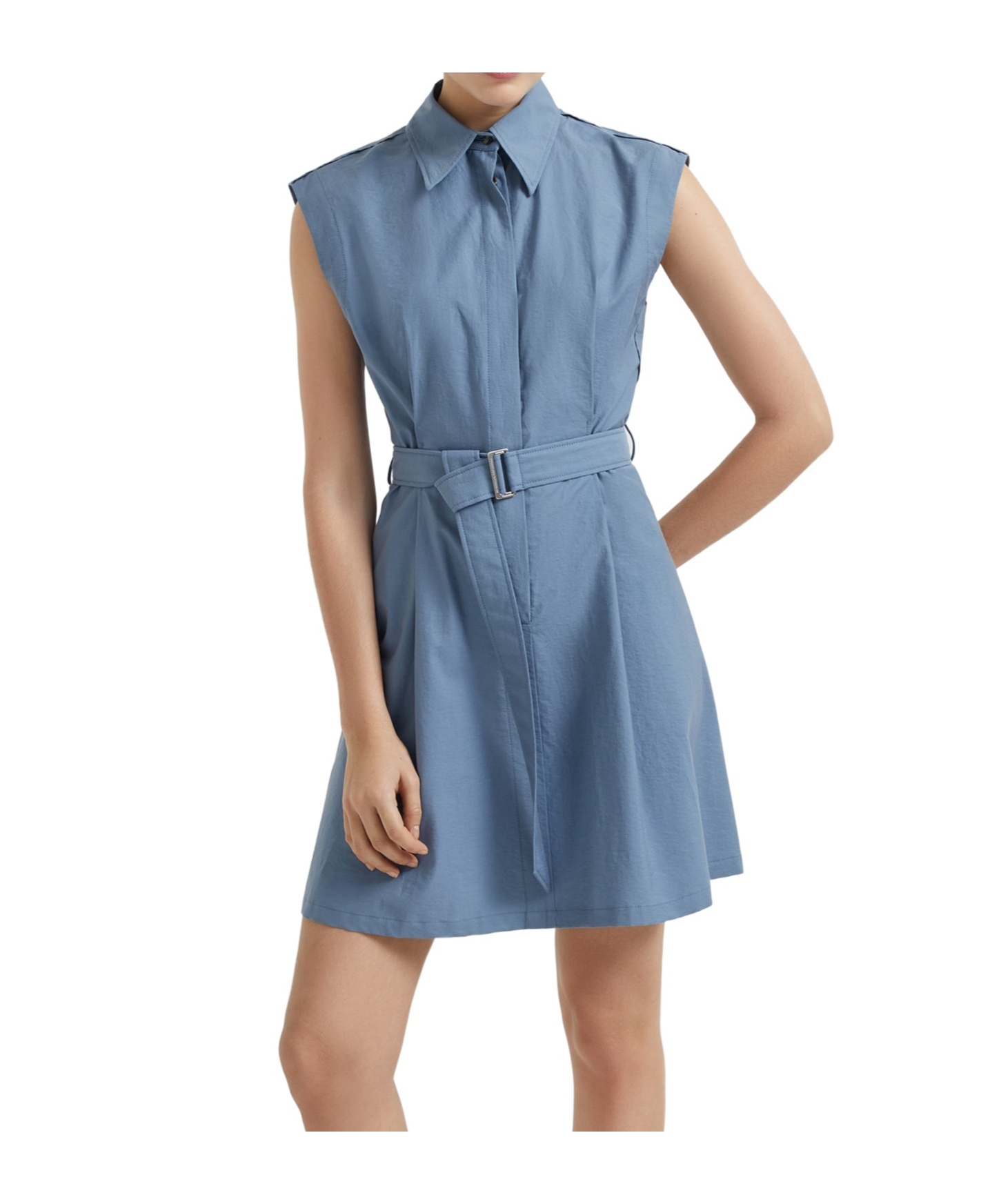 Brunello Cucinelli Mini Chemisier Dress With Monili