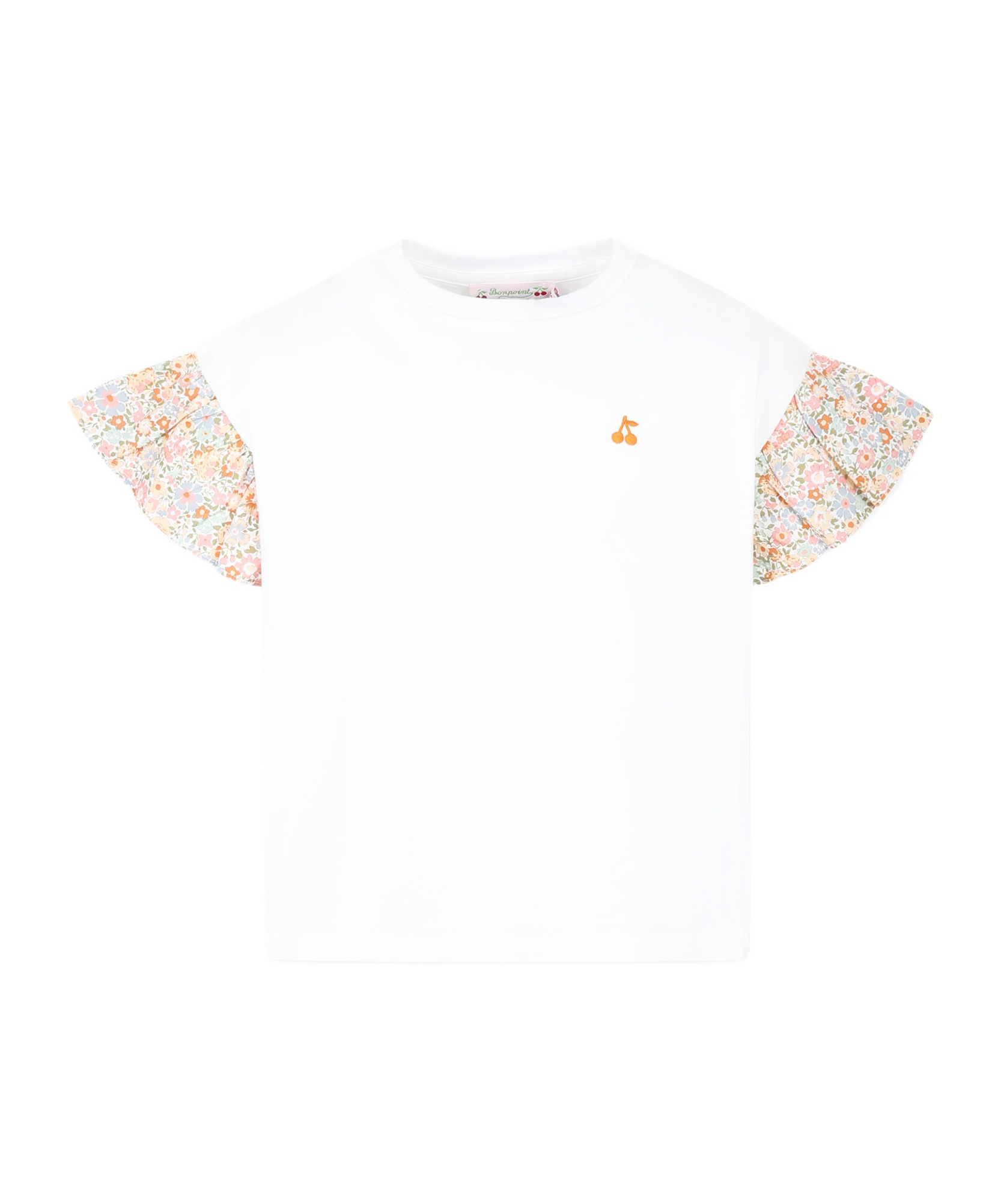 Bonpoint Cherry Pattern T-shirt In White