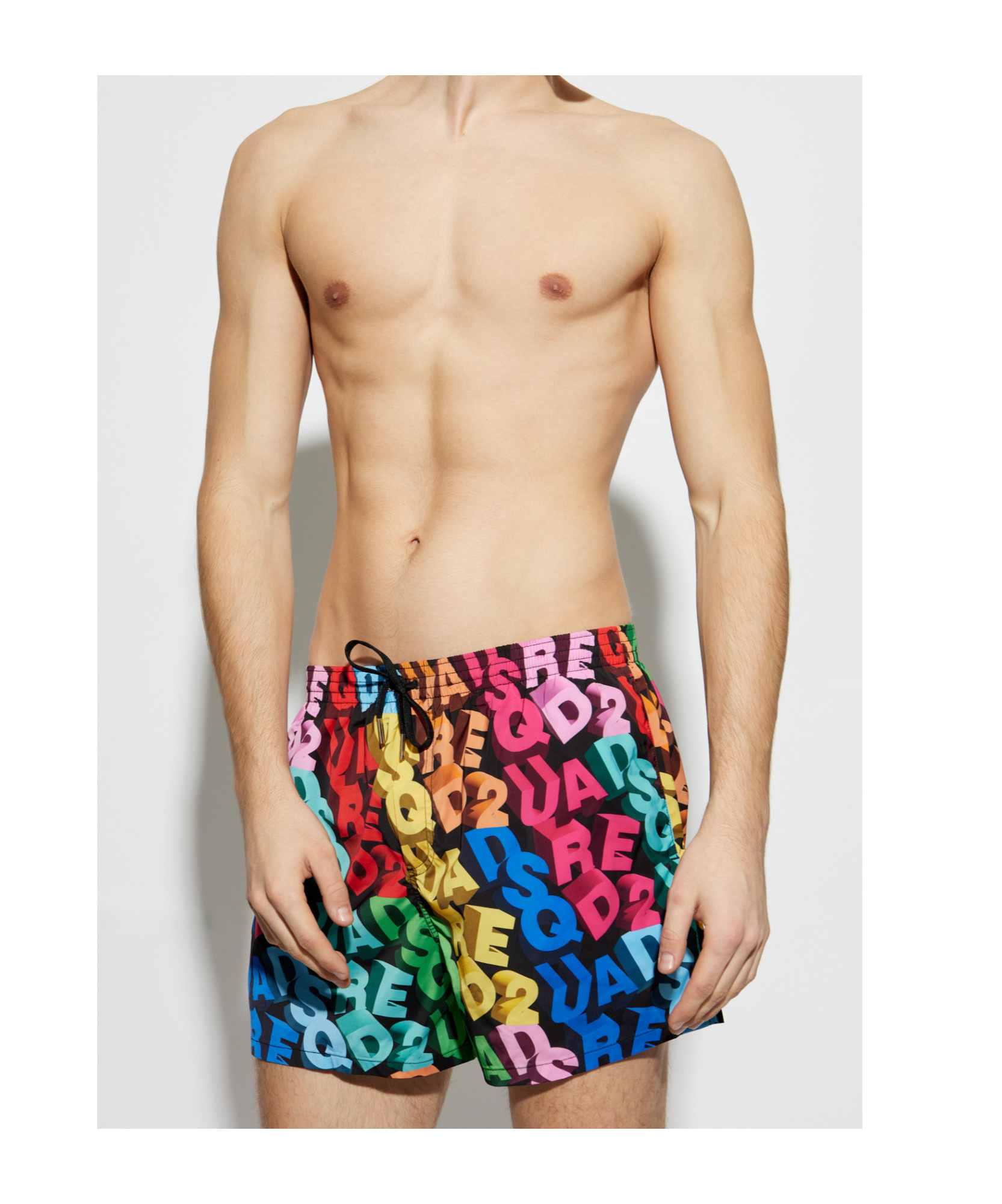 DSQUARED2 ELASTIC WAIST SWIMMING TRUNKS