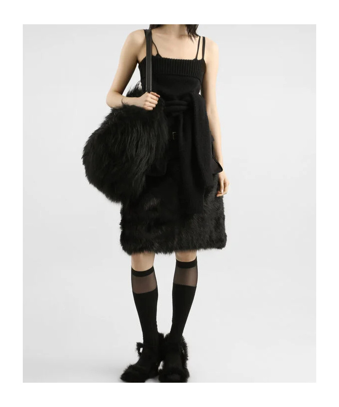 Dolce & Gabbana Wool Blend Tank Top In Black