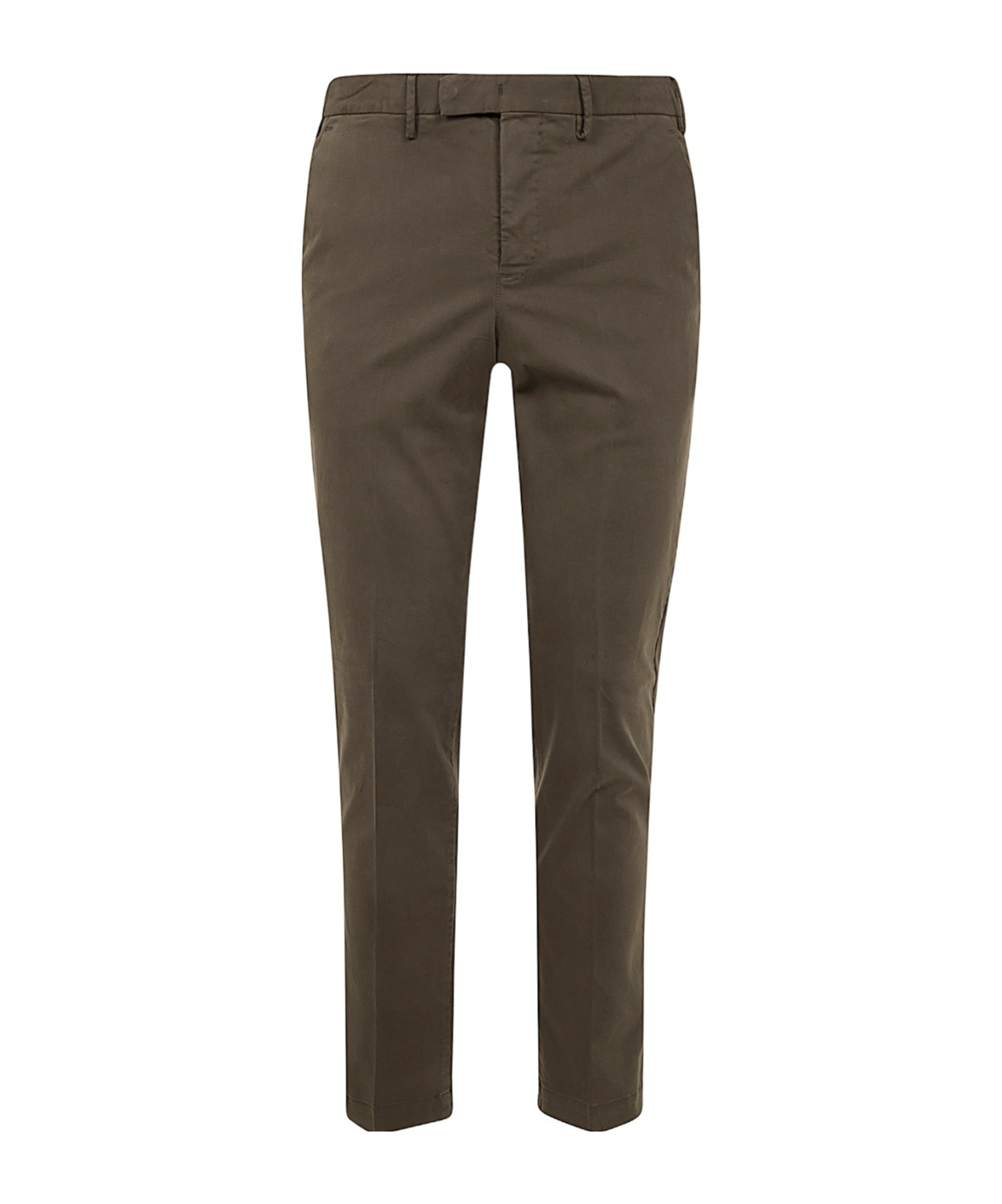 Pt01 Belt-loop Casual Pants In Brown
