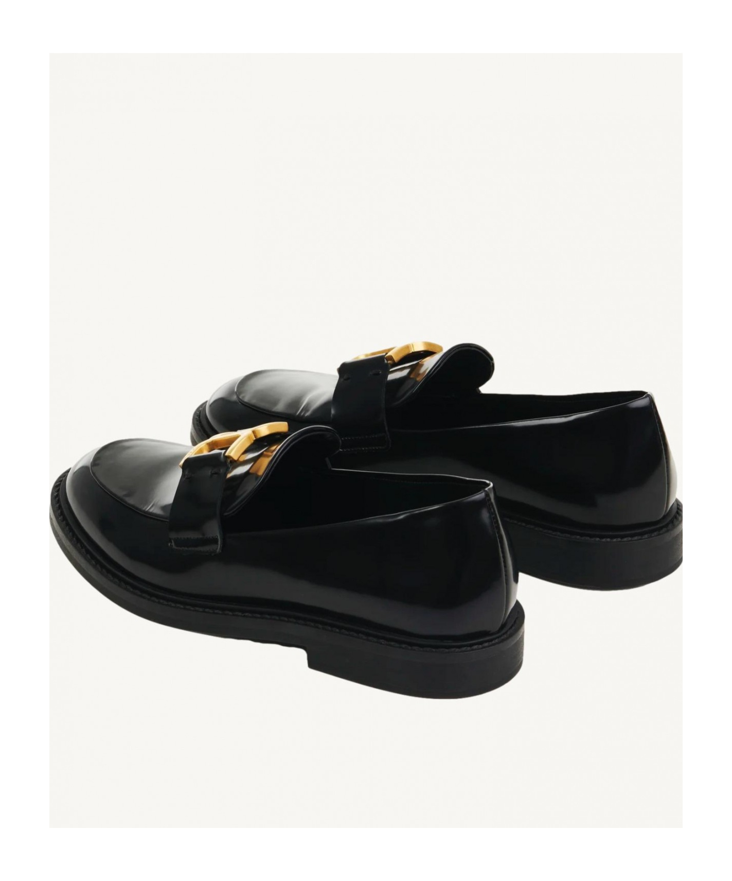 Chloé Marcie Black Brushed Calf Leather Loafer In Black
