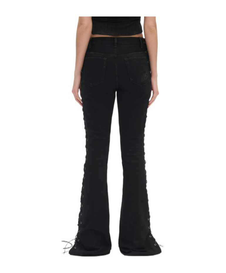 Ann Demeulemeester Treze 5-pocket Bootcut Jeans In Black