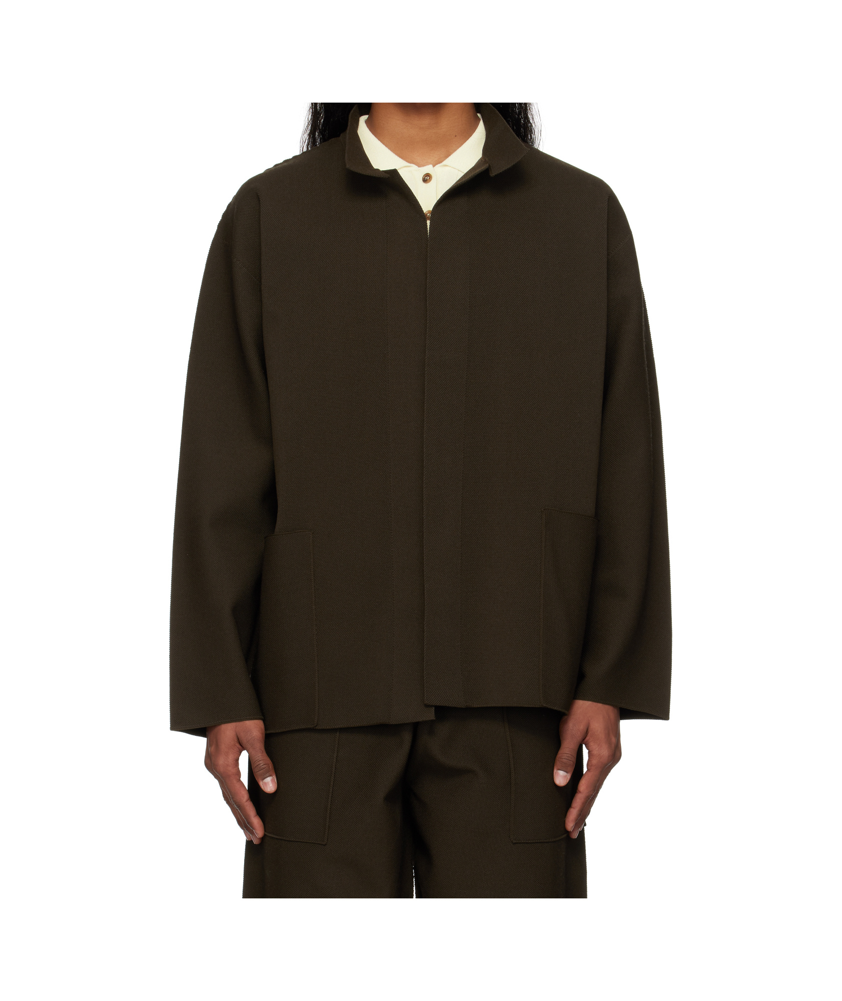 Issey Miyake Lapel Long Sleeve Casual Jacket