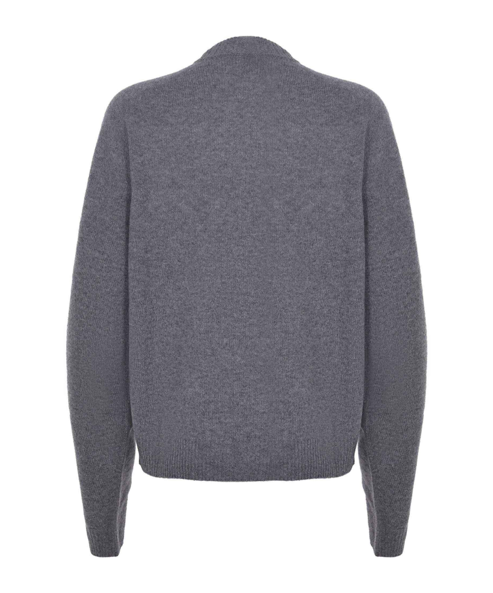 Alysi Ribbed Crewneck Sweater In Gray
