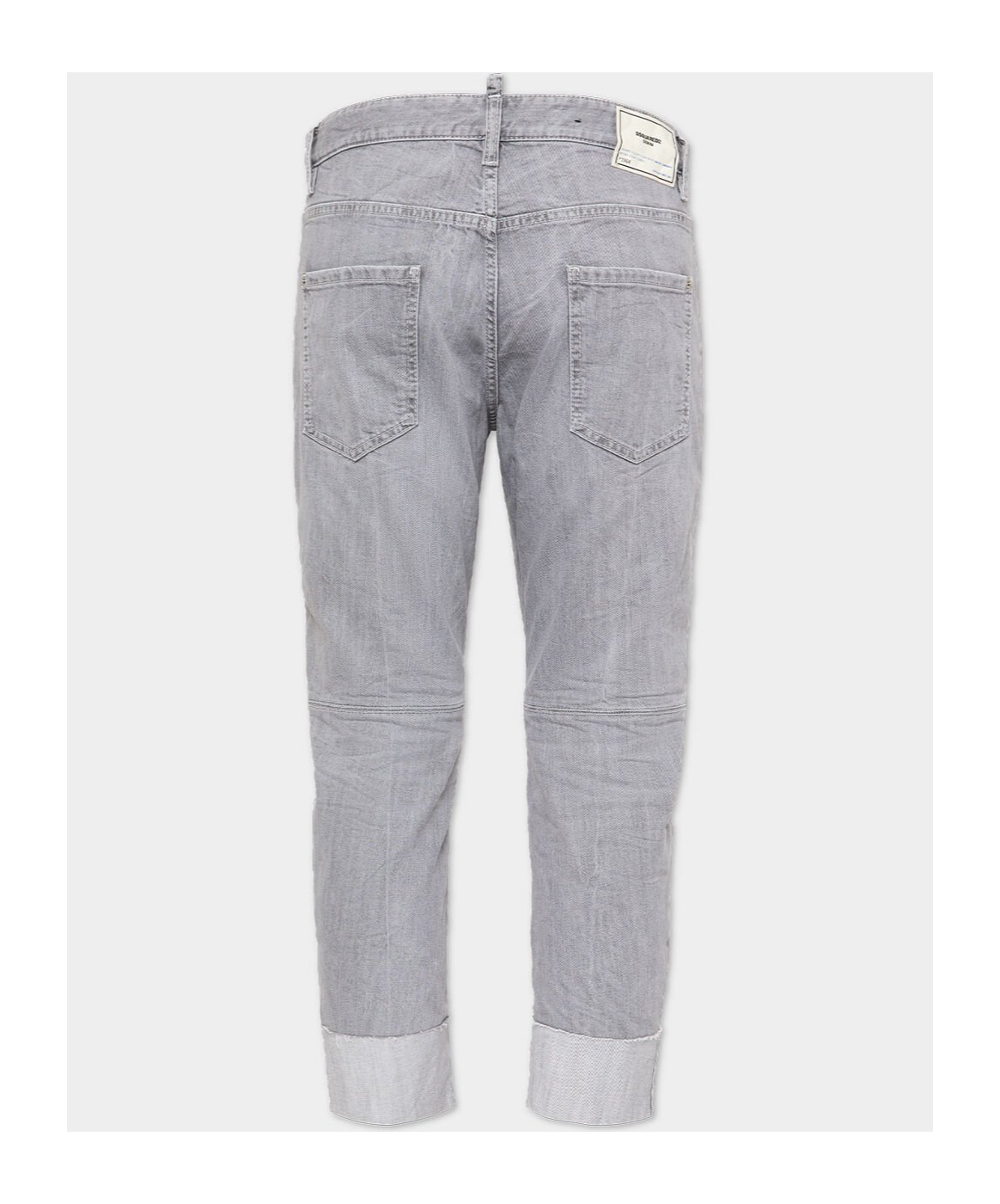 Dsquared2 Slim-fit Cropped Jeans In Gray