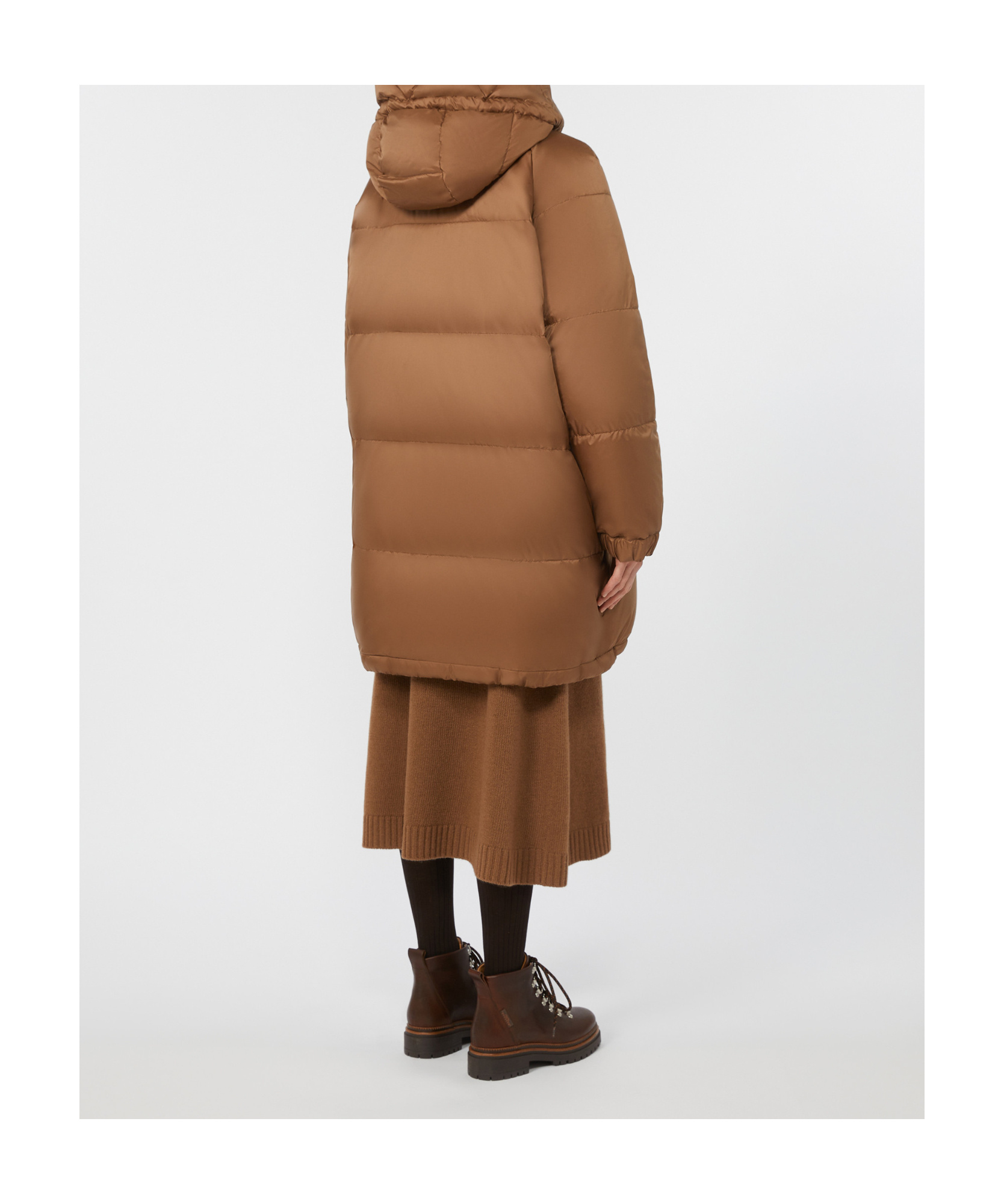 Weekend Max Mara Double-faced Parka In Brown