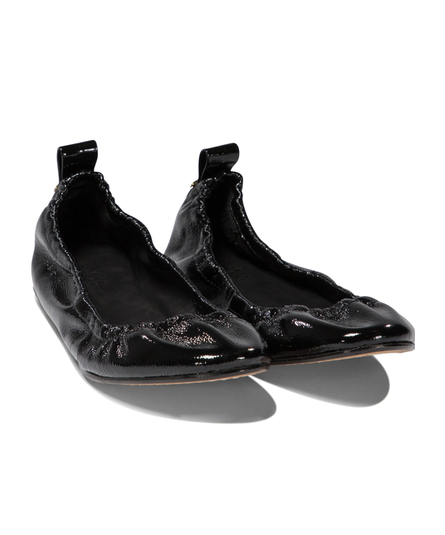 Isabel Marant Belna Calf Leather Ballet Flats In Black