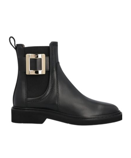 ROGER VIVIER VIV' RANGERS CHELSEA BOOTIES IN LEATHER