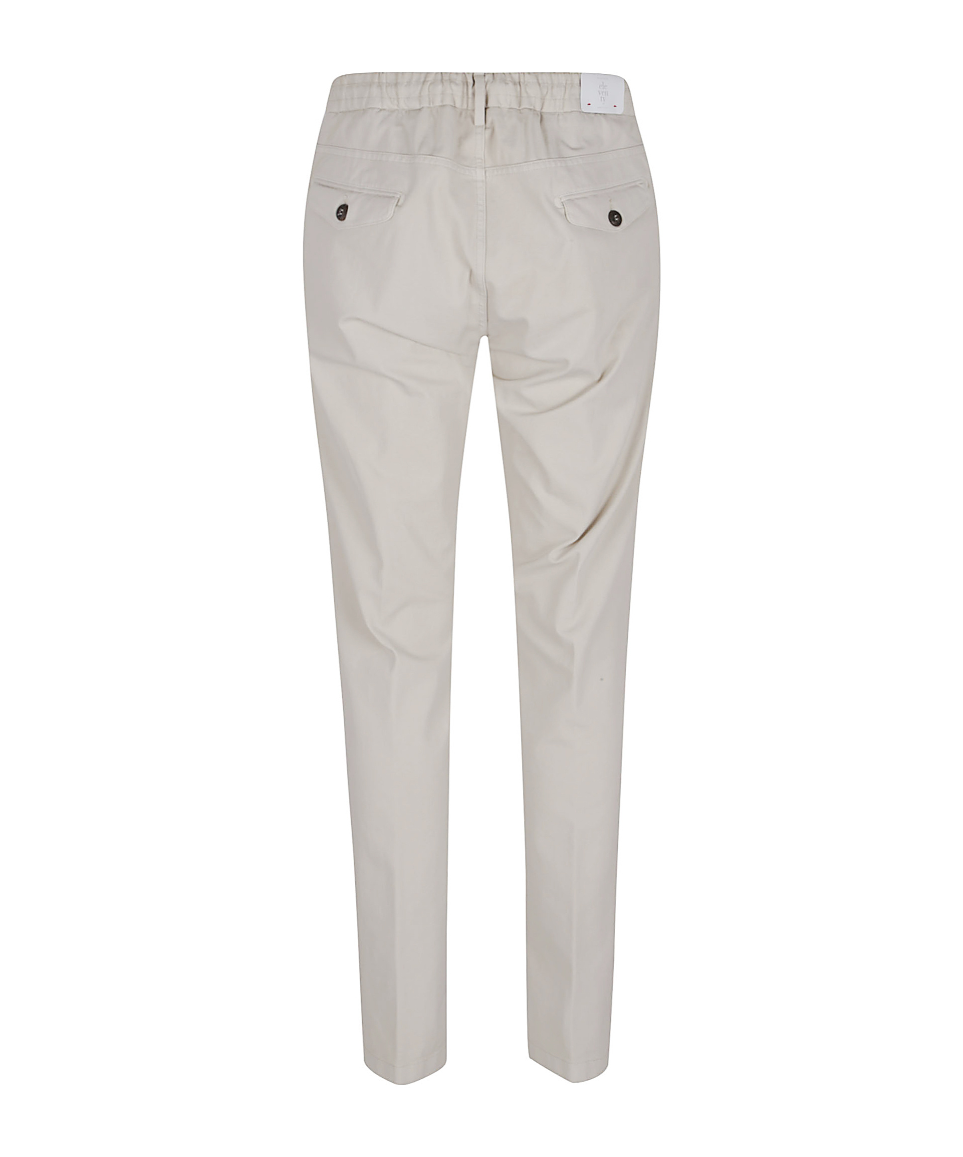 Eleventy Trousers With Back Pockets And Button Detail In Gray