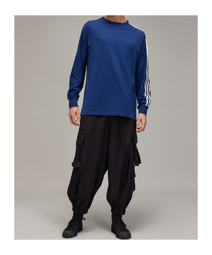 Y-3 M 3s Ls Tee In Blue