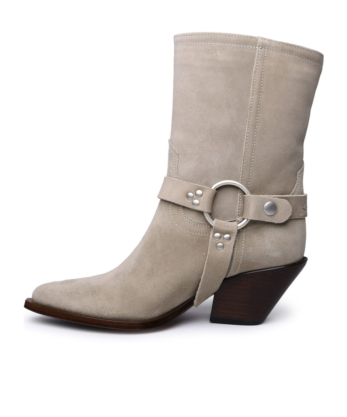 Sonora Low-heeled Ankle Boots In Nude