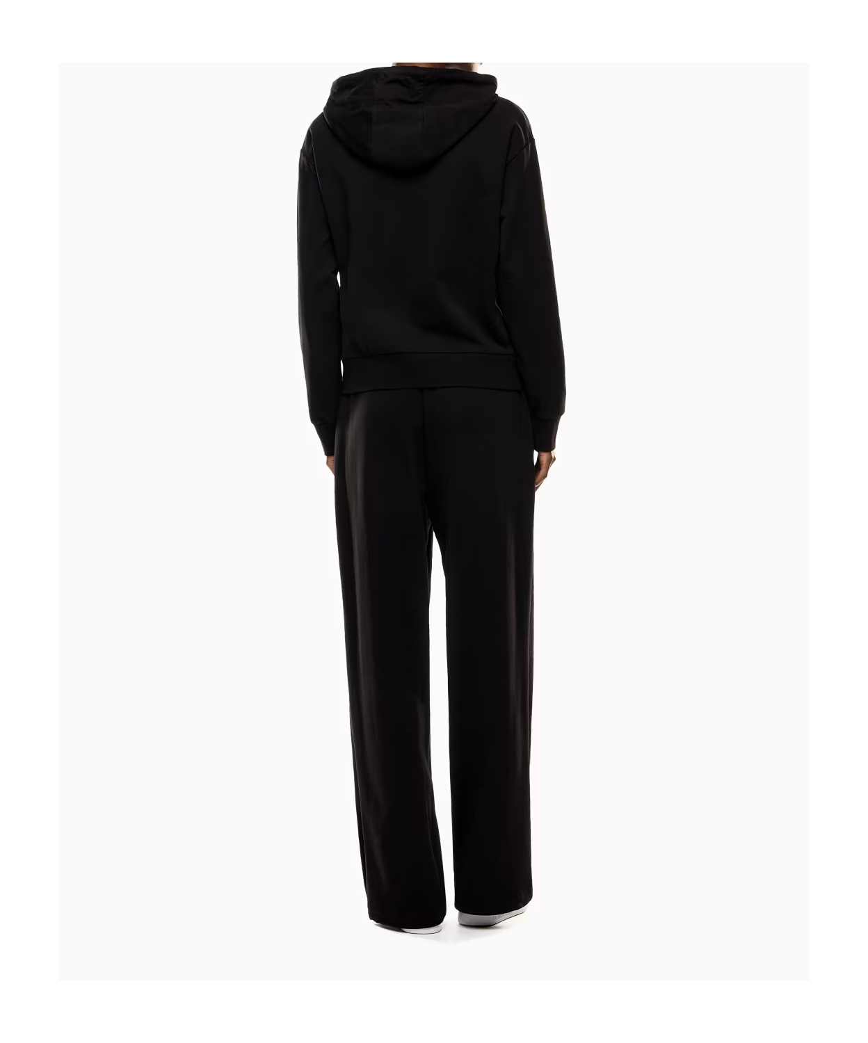 Ea7 Emporio Armani Stretch Hooded Tracksuit Set In Black