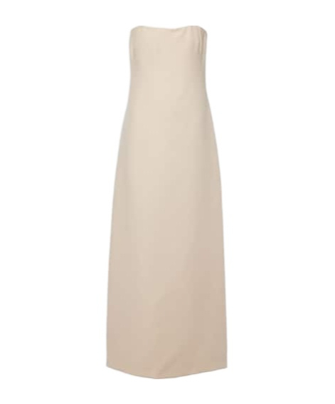Gabriela Hearst Opus Wool And Silk Midi Dress In Neutral