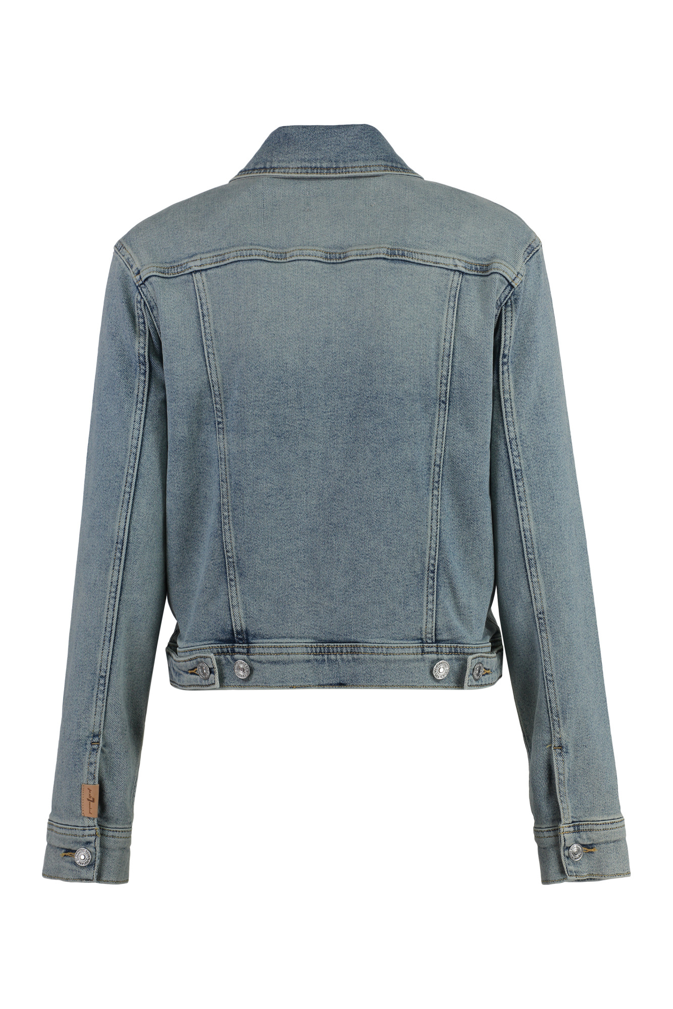 7 For All Mankind Trucker Denim Jacket In Gray