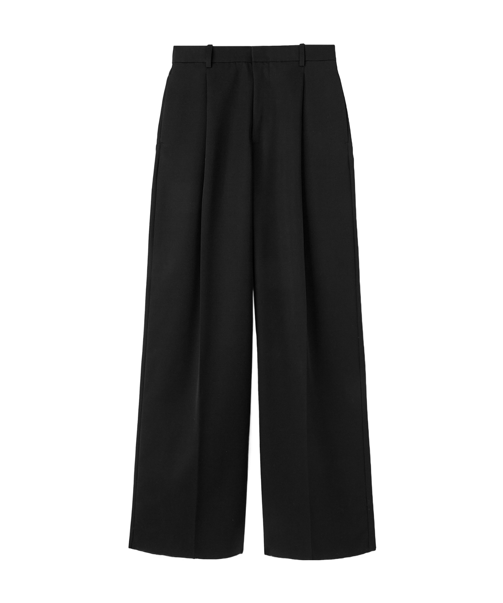 Jil Sander High-waisted Tailored Wool Trousers In Black