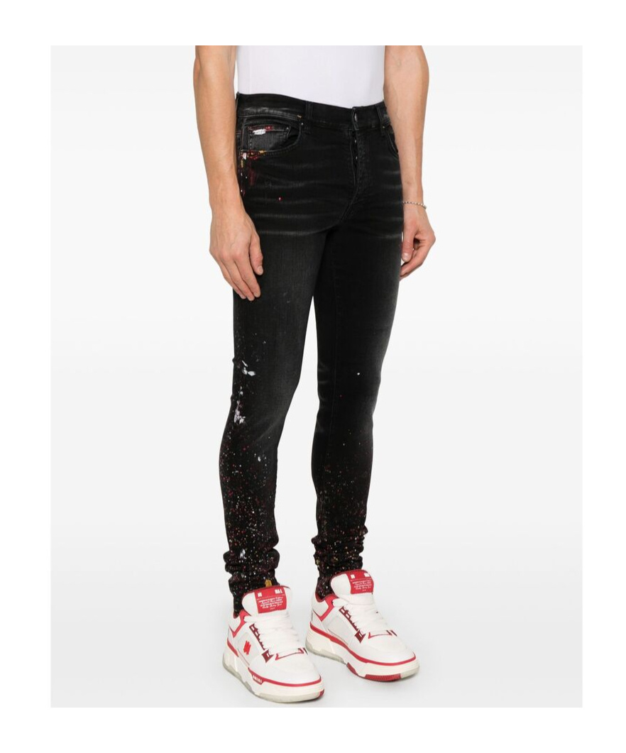 Amiri Painter Skinny Jeans In Black