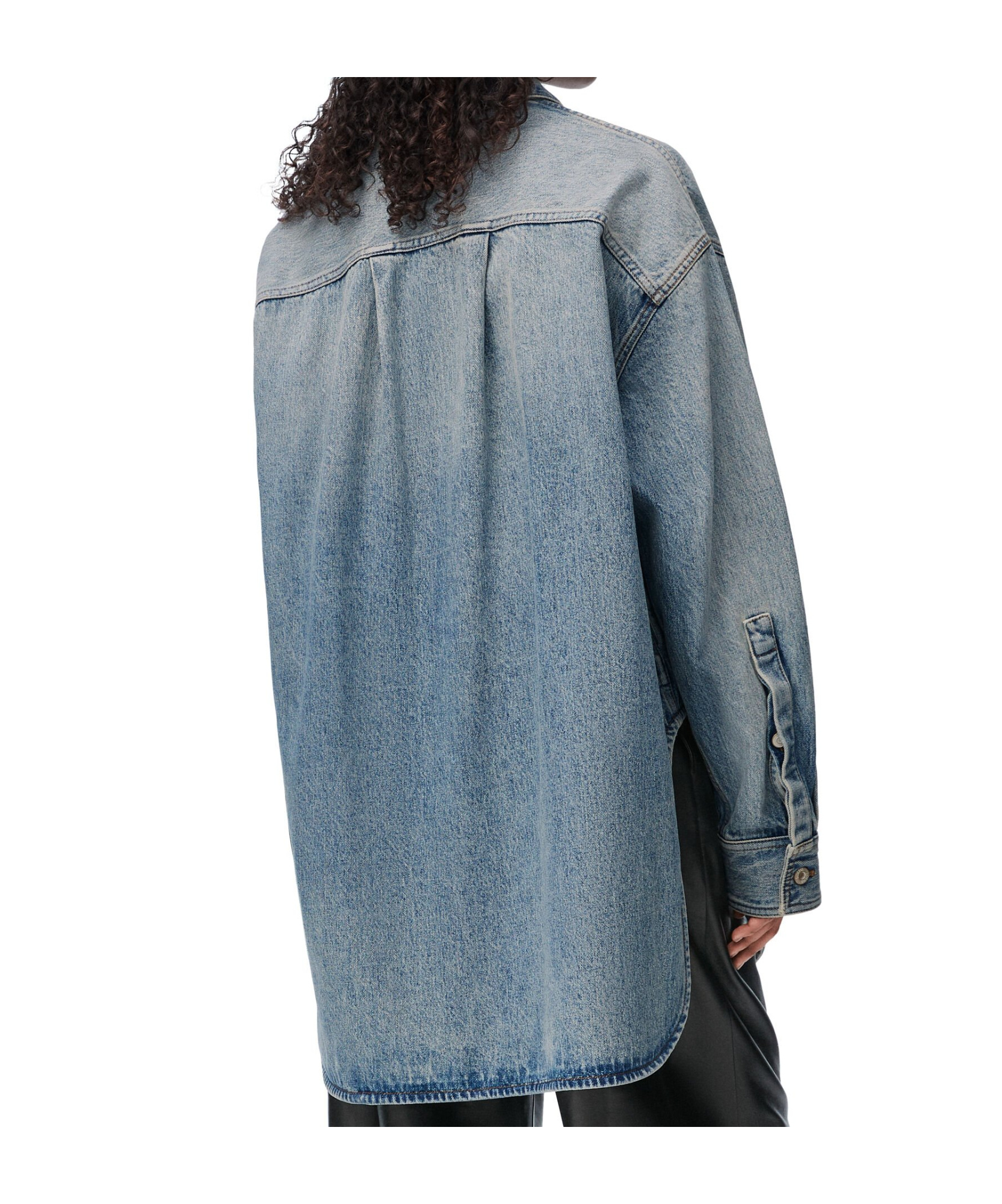 Shop Loewe Overshirt In Cotton In Gray