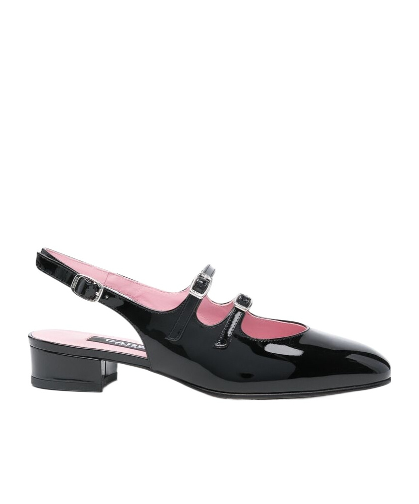 Carel Paris Peche Pumps - Leather - Black In Black