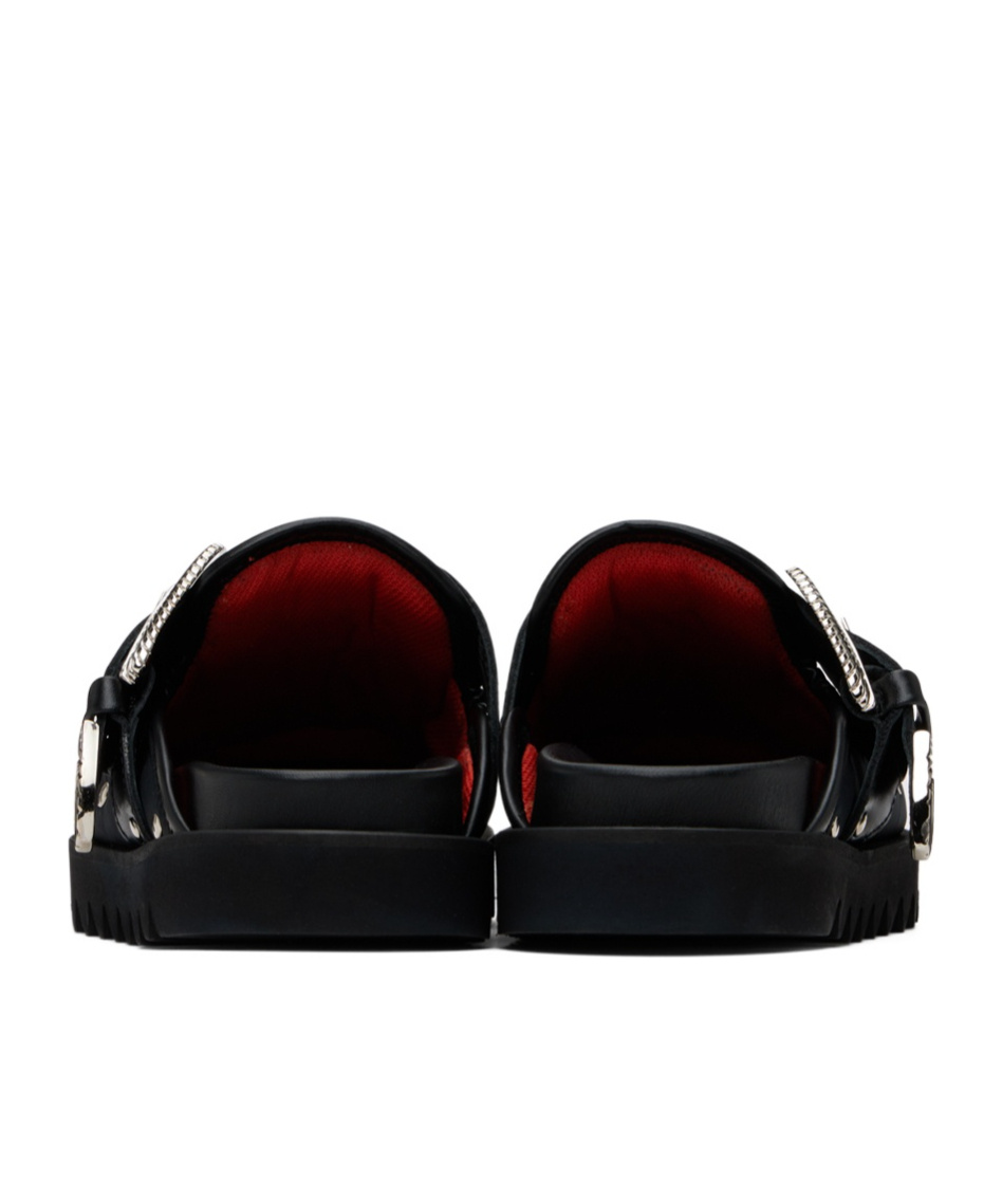 Toga Liuding Thick Soled Slippers In Black