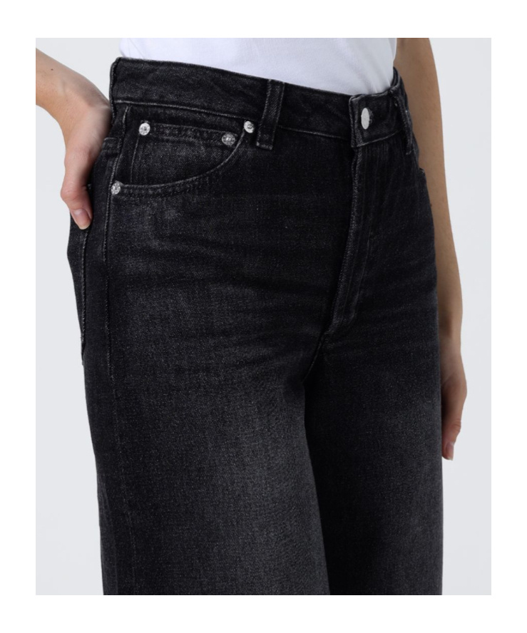 Apc Wide-leg Jeans In Black