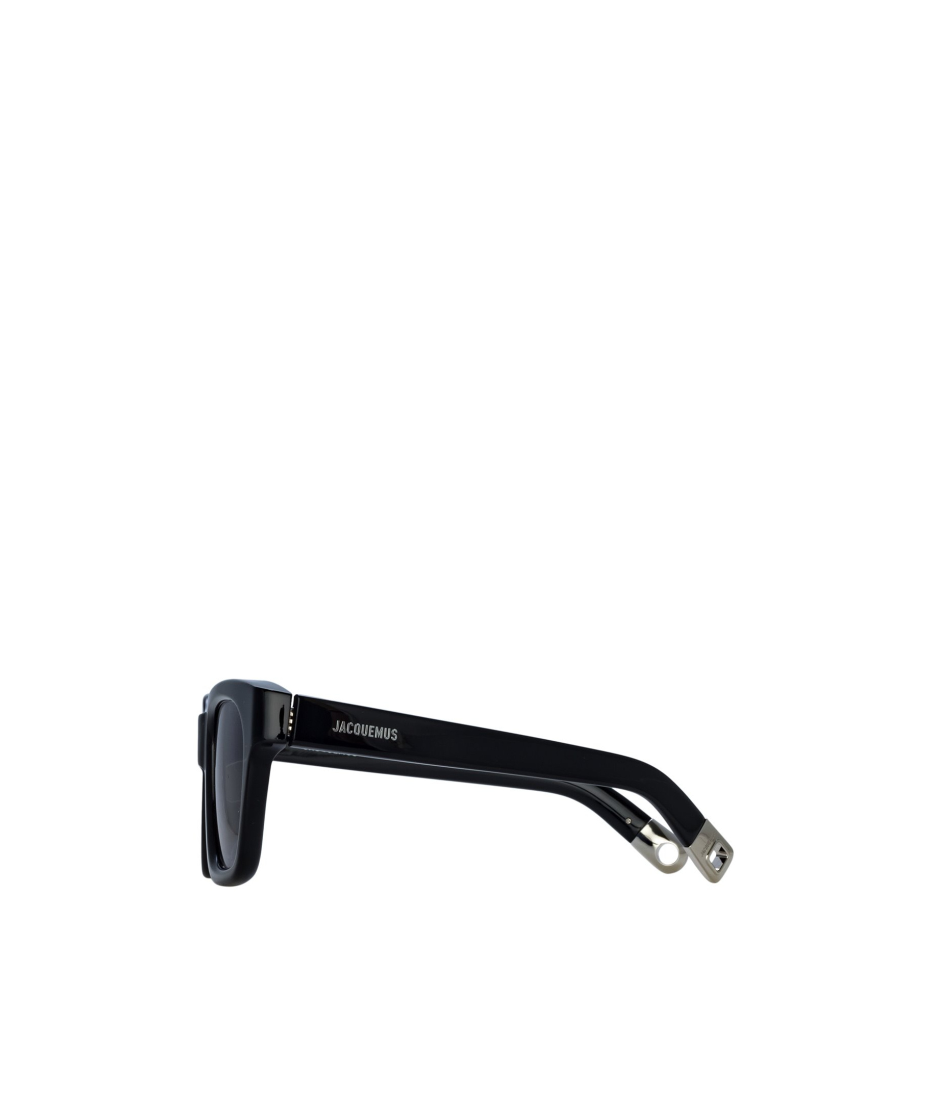 Jacquemus Logo Sunglasses In Black