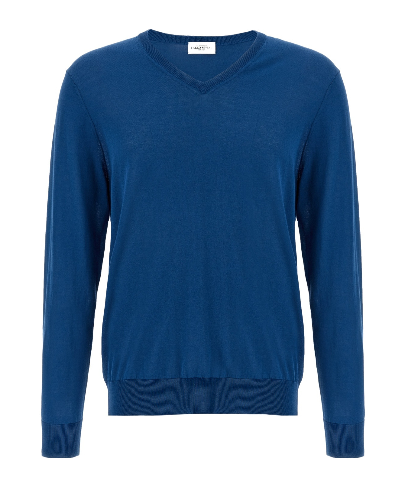 Ballantyne V Neck Sweaters And Cardigans In Blue