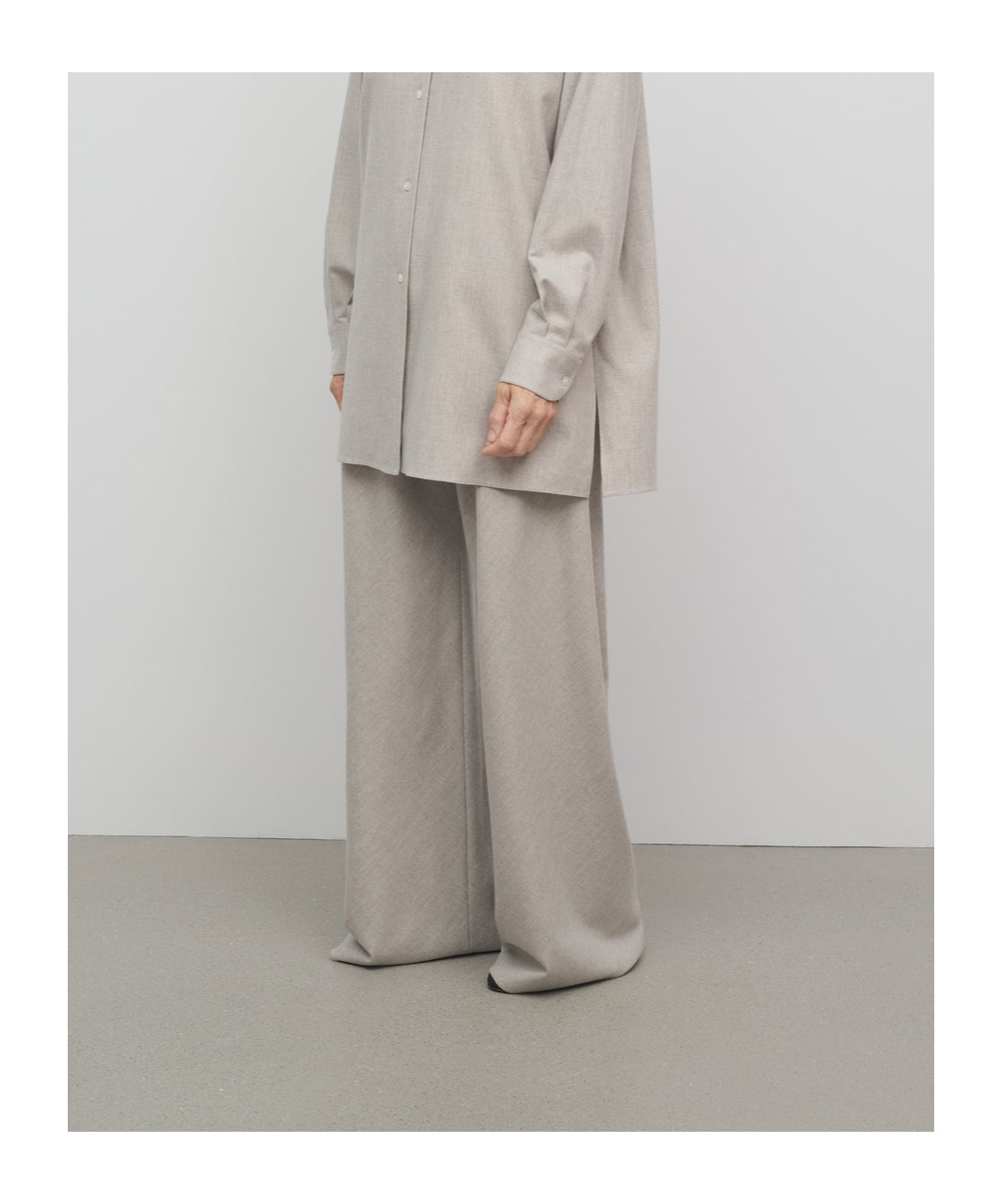 Shop The Row Gala Wide Leg Pants In Nude