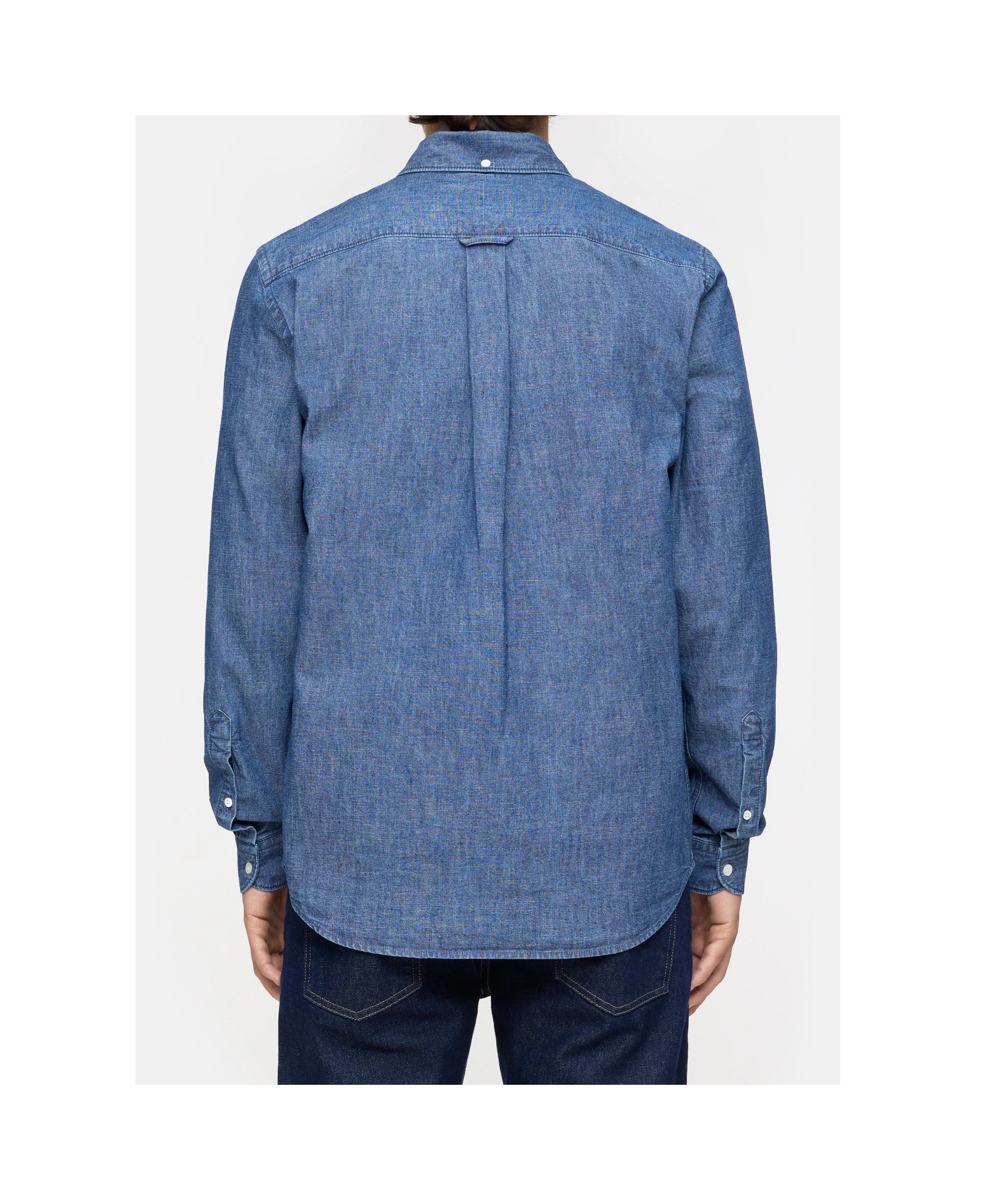 Closed Button-up Shirt In Blue