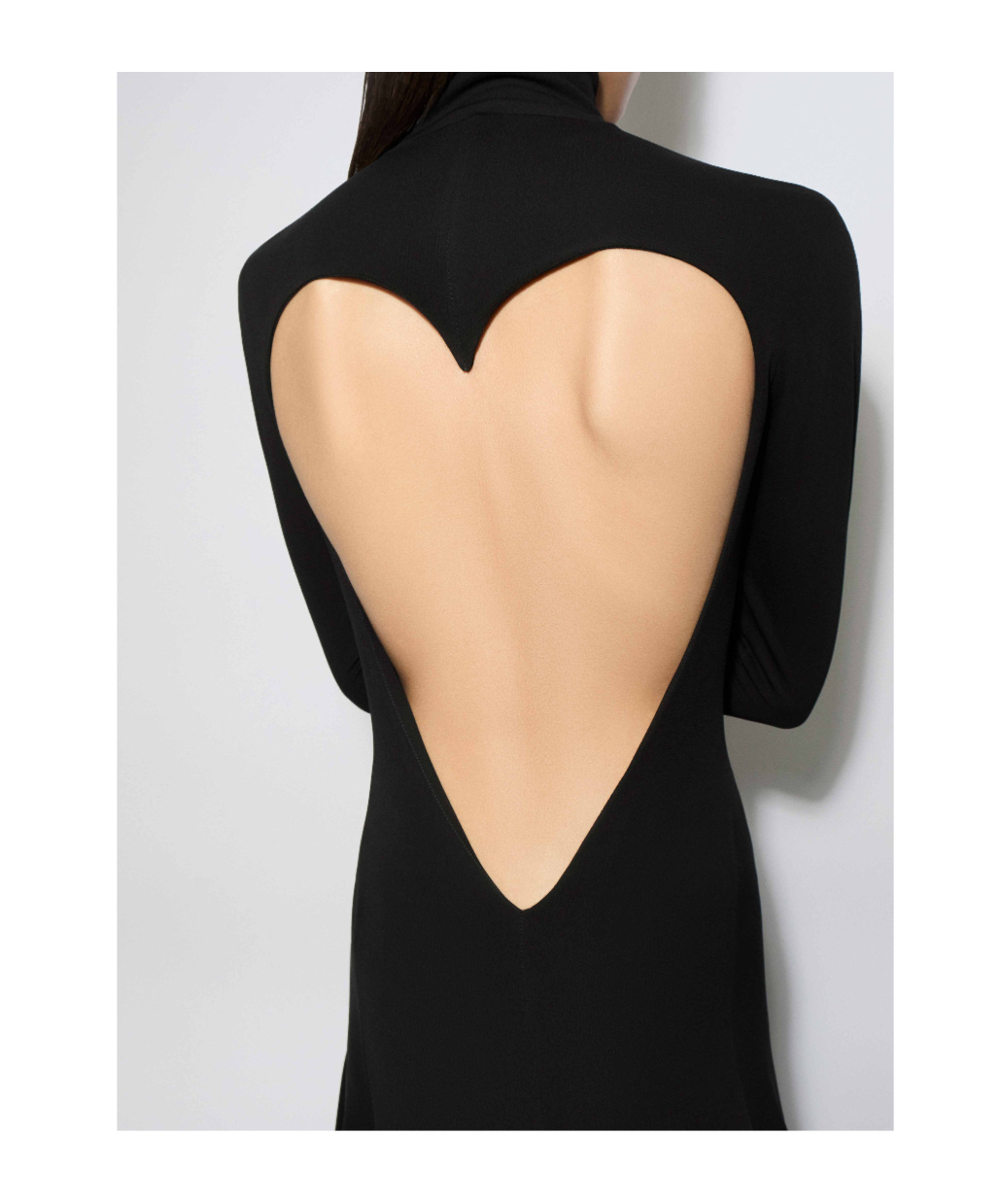 Alaïa Sheer Open-back Turtleneck Jumpsuit In Multi