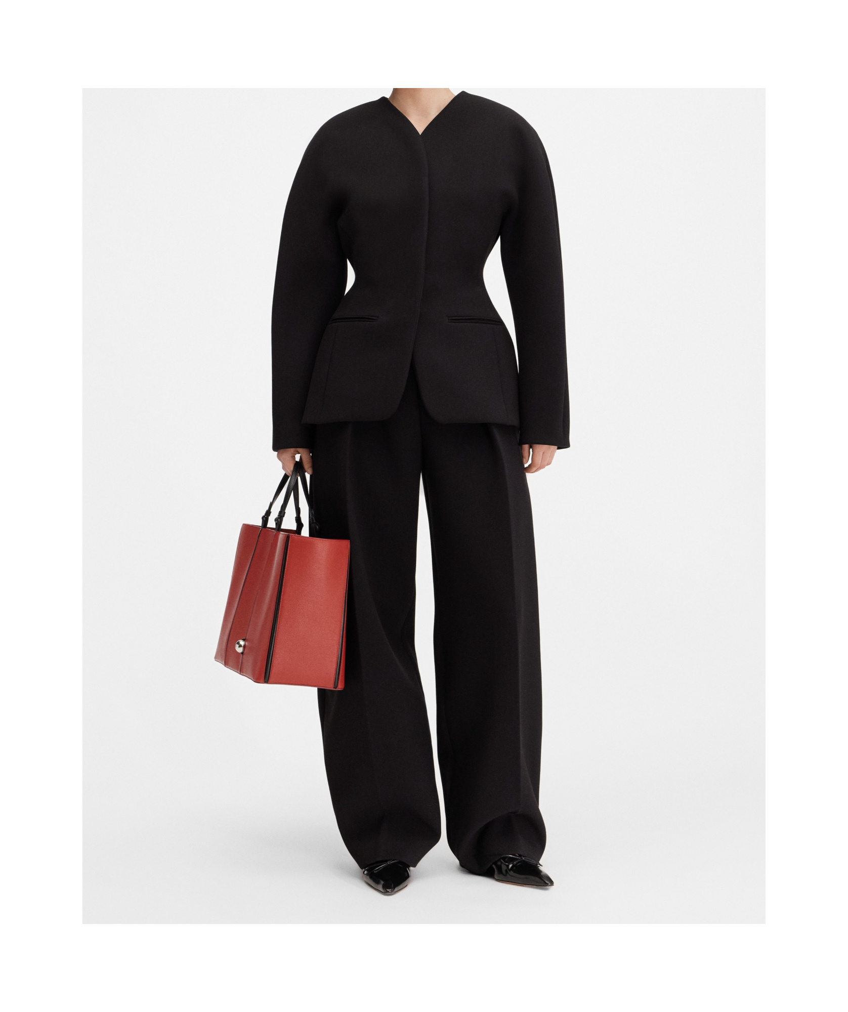 Jacquemus Long Sleeve Casual Jacket In Black