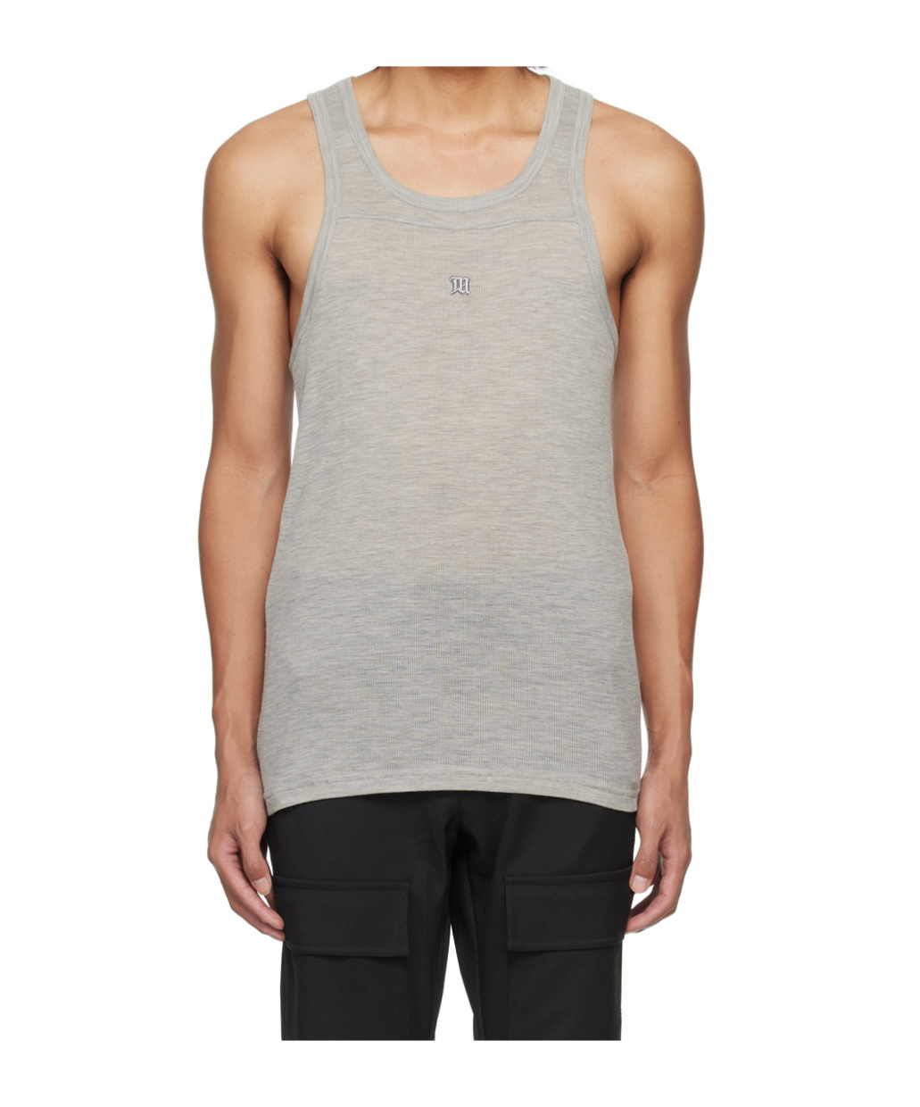 Misbhv Logo-decorated Vest In Nude