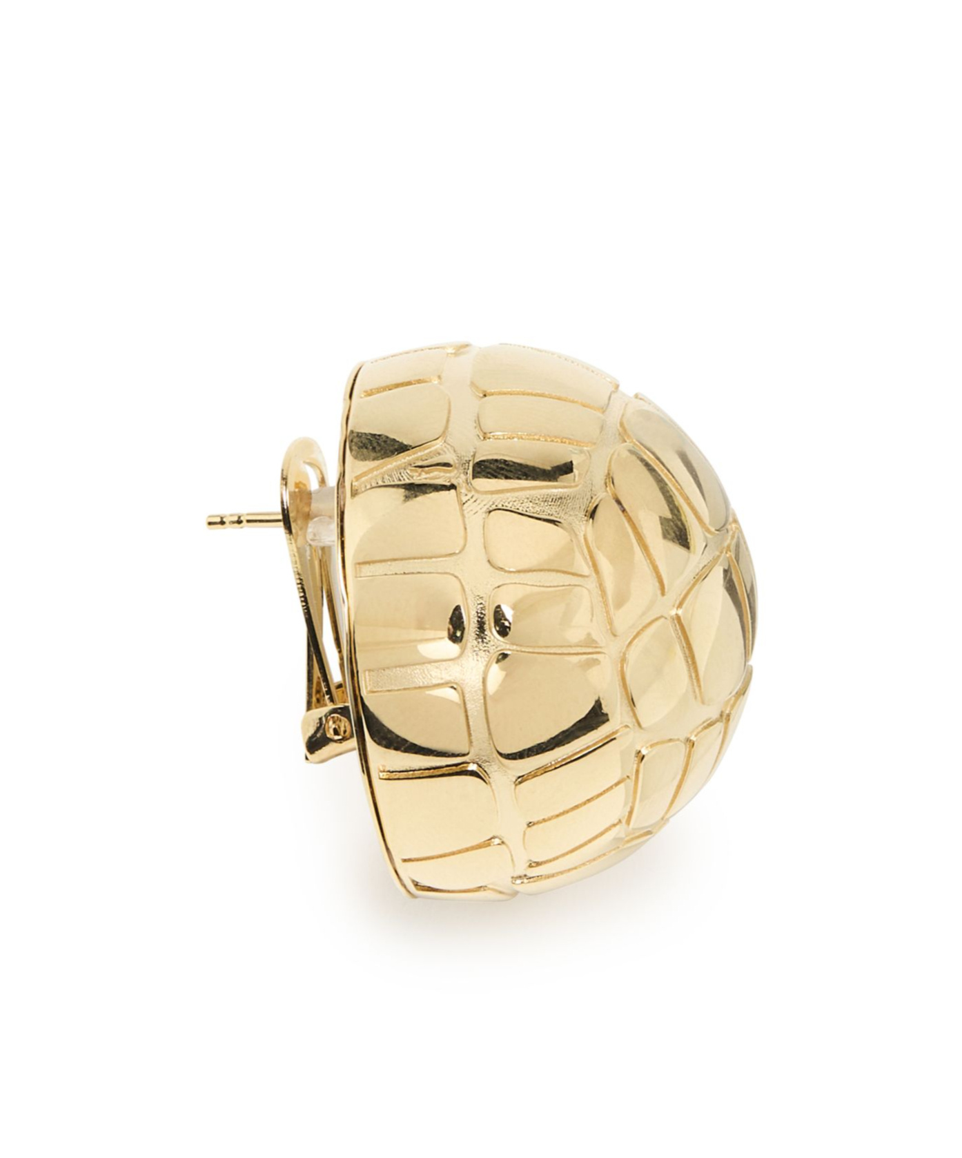 Shop Jacquemus Round Earrings In Golden
