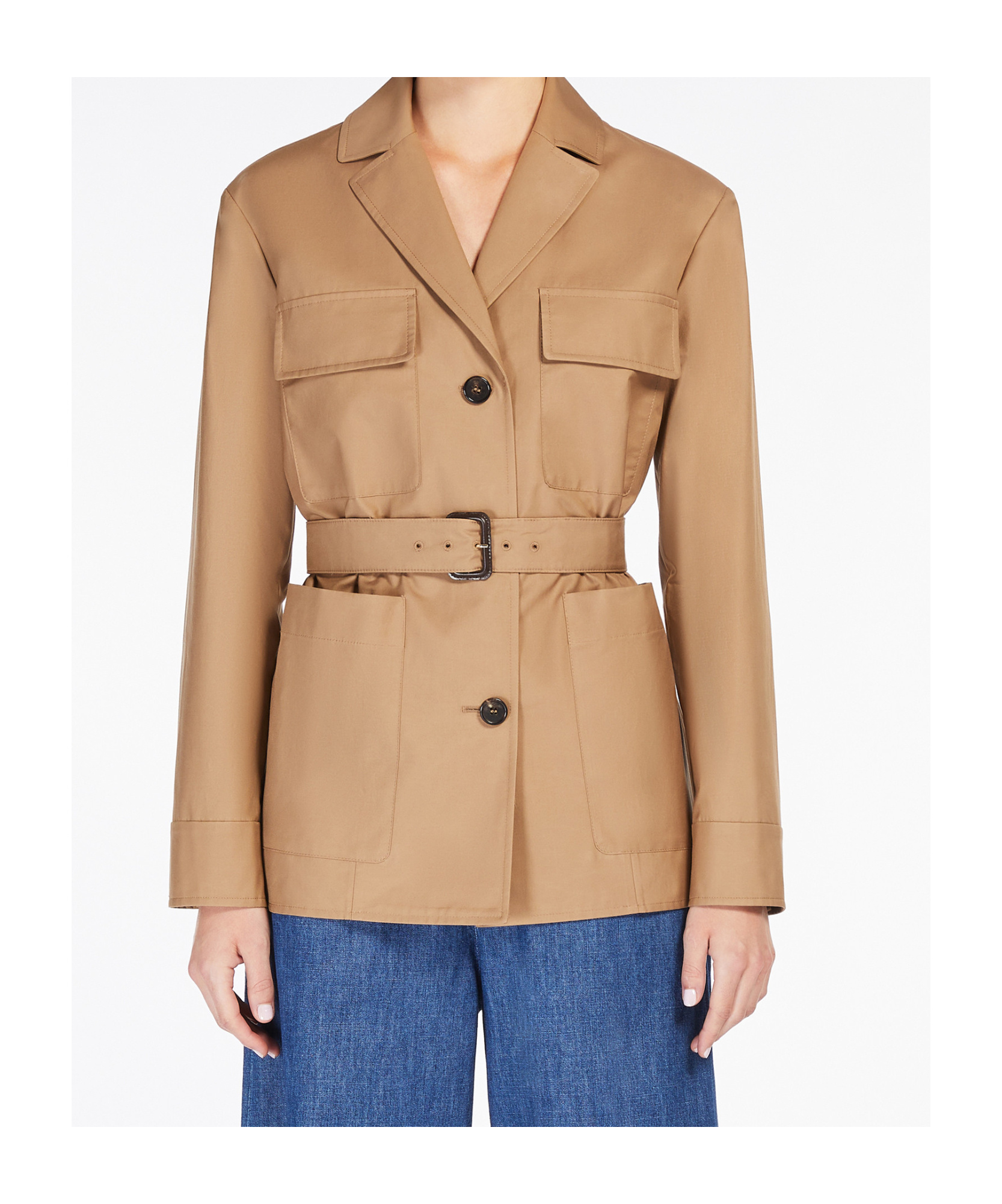 Max Mara Beige Giulia Jacket In Nude