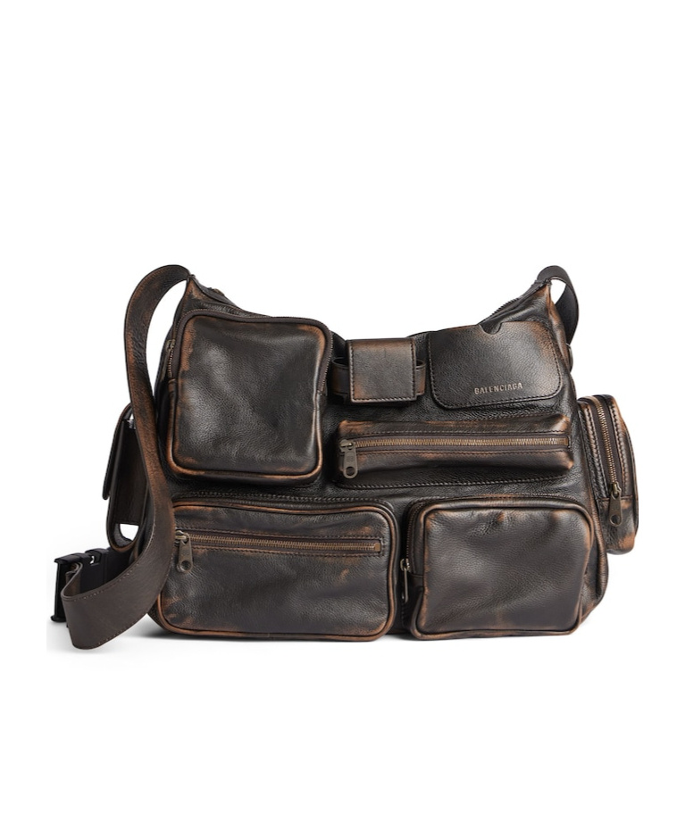 Balenciaga Superbusy Messenger Bag In Brown