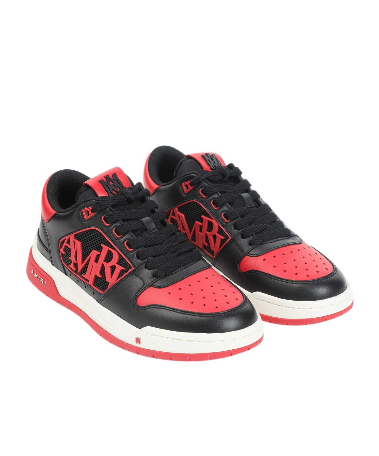 Amiri Low Top Sneakers With Round Toe And Perforated Patch