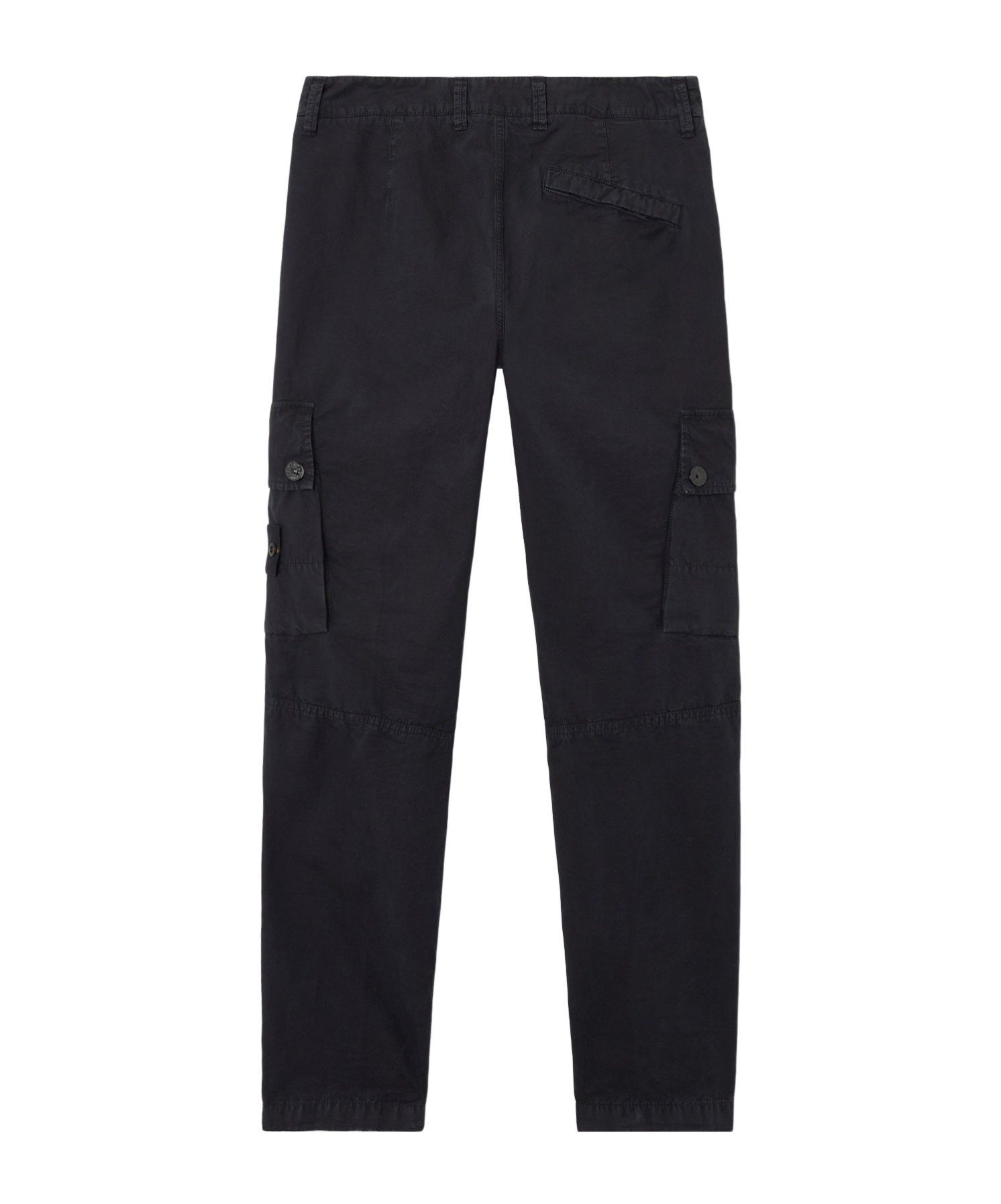 Stone Island Slim Fit Cargo Trousers With Zip Pockets In Blue