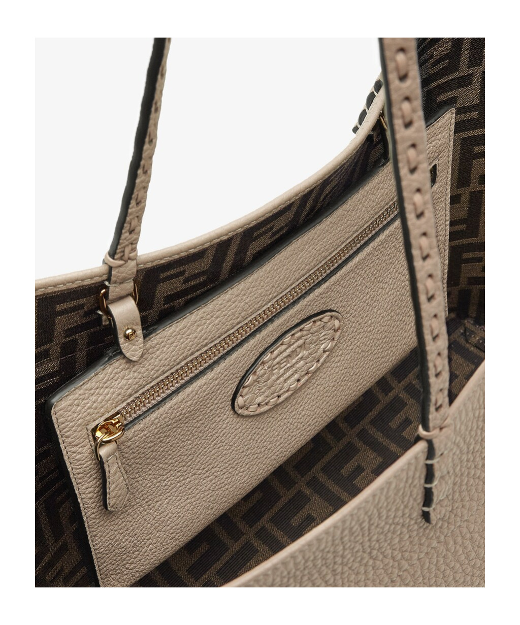 Fendi Medium Roll Shoulder Bag In Brown