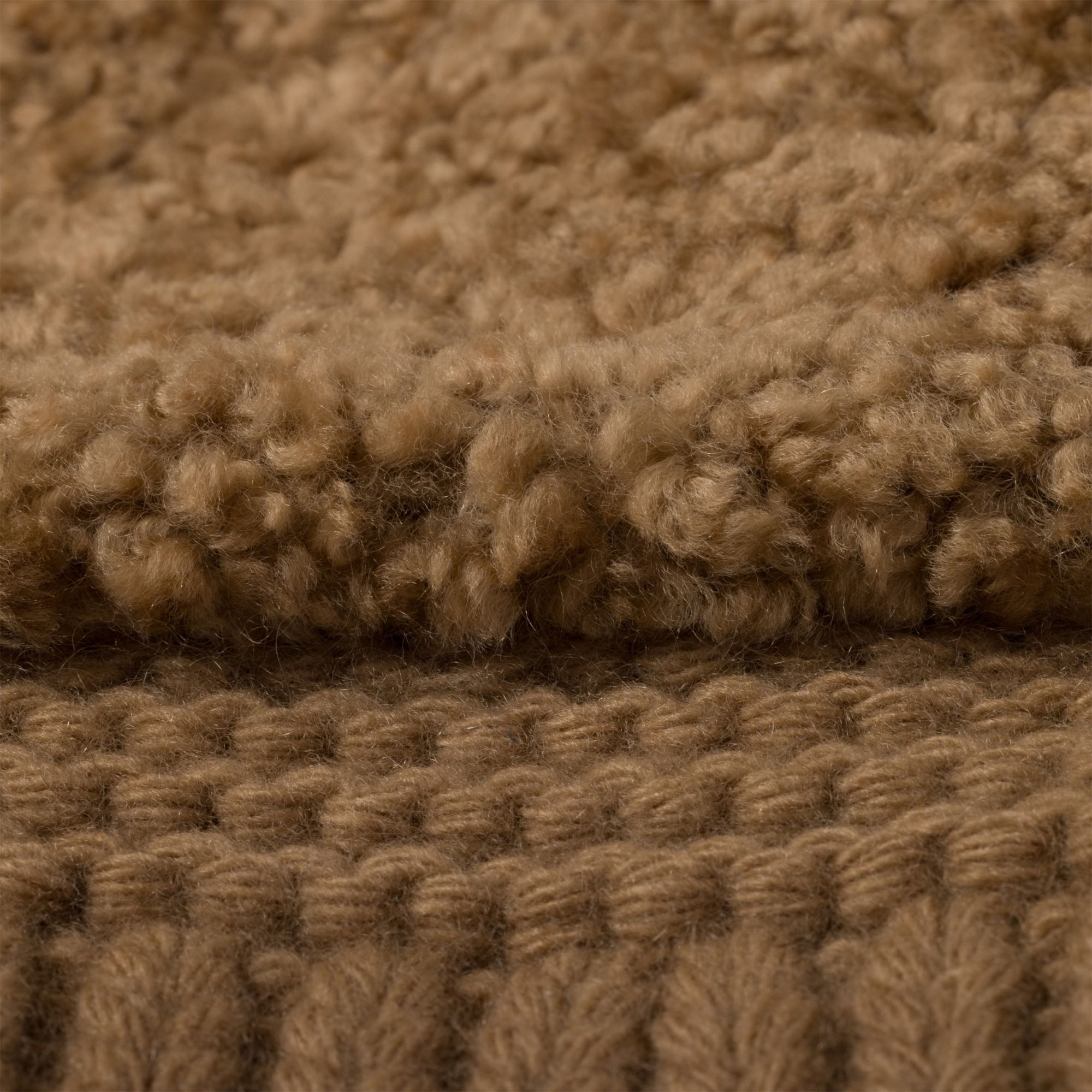 Miu Miu Wool, Cashmere And Shearling Mittens In Brown