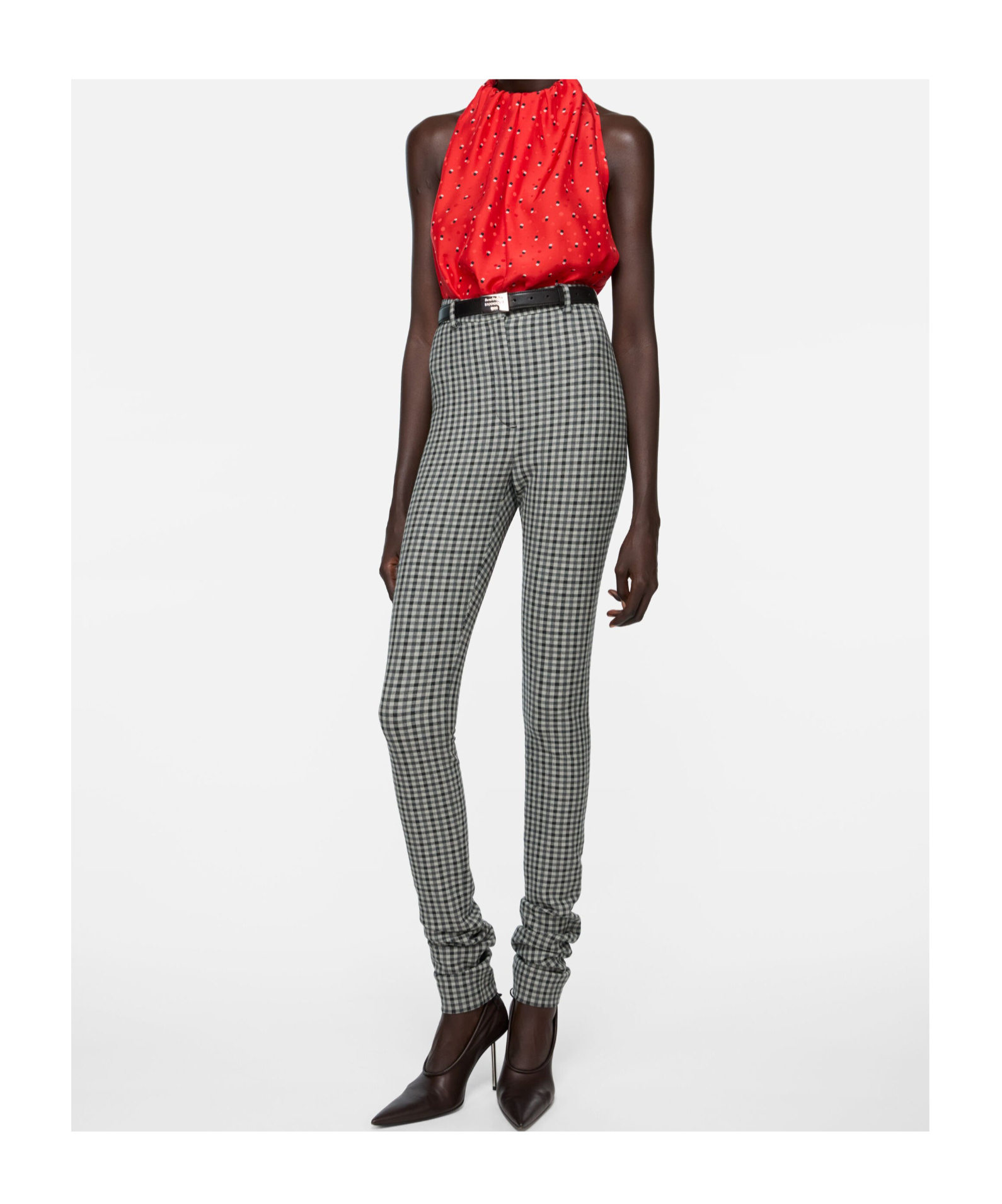 Acne Studios Wool Stretch Trousers In Gray