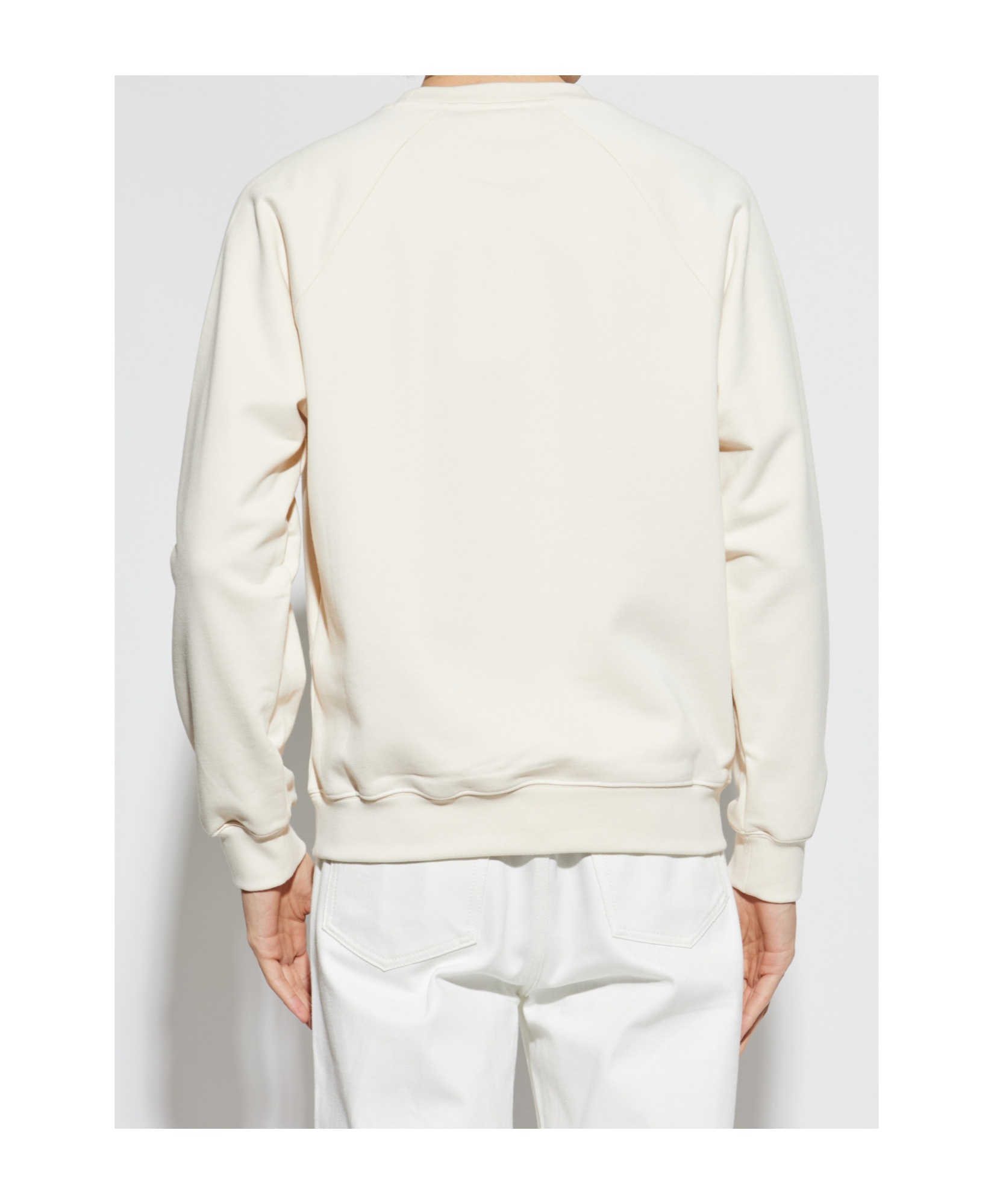 Lacoste Embroidered-emblem Sweatshirt In White