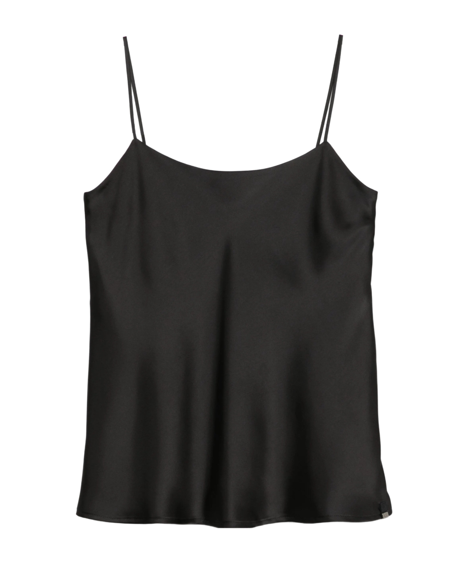Herno Satin Tank Top In Black