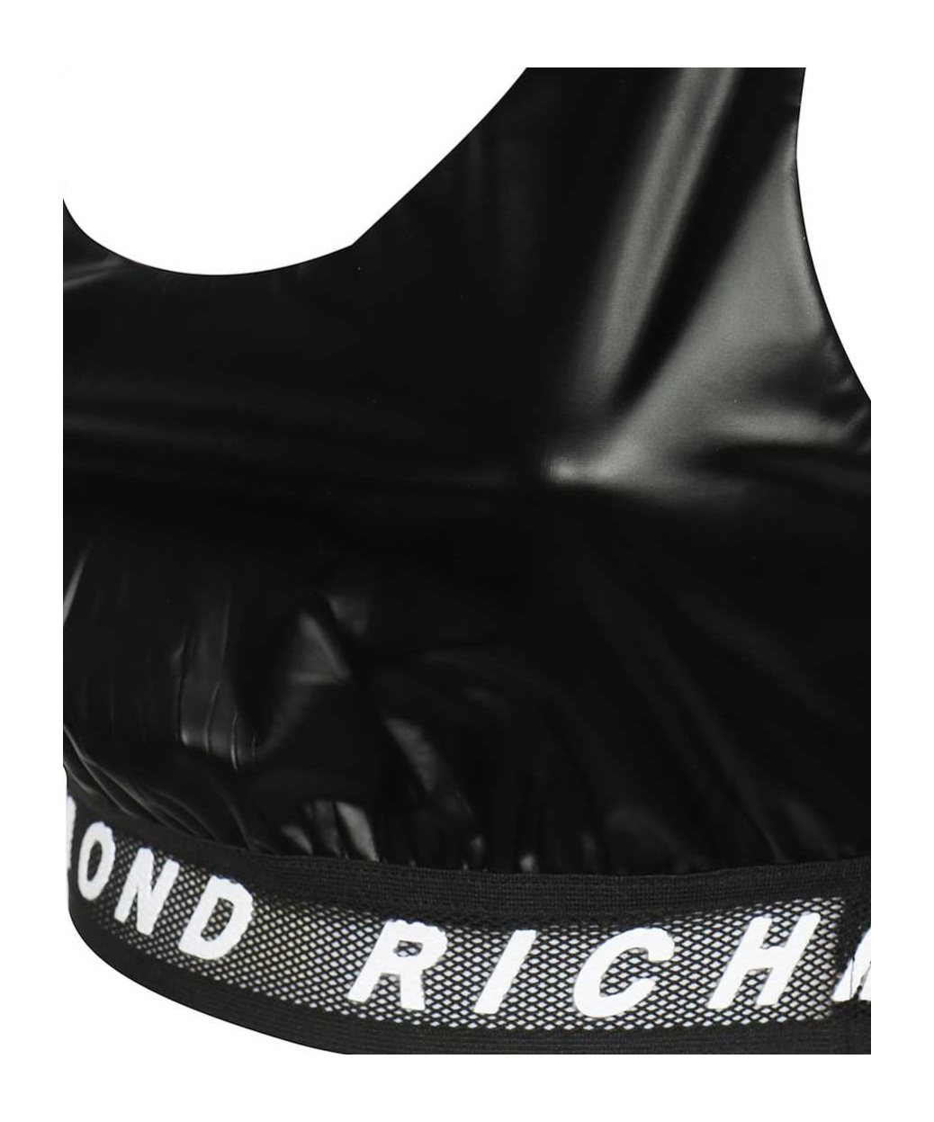 John Richmond Technical-fabric Top In Black
