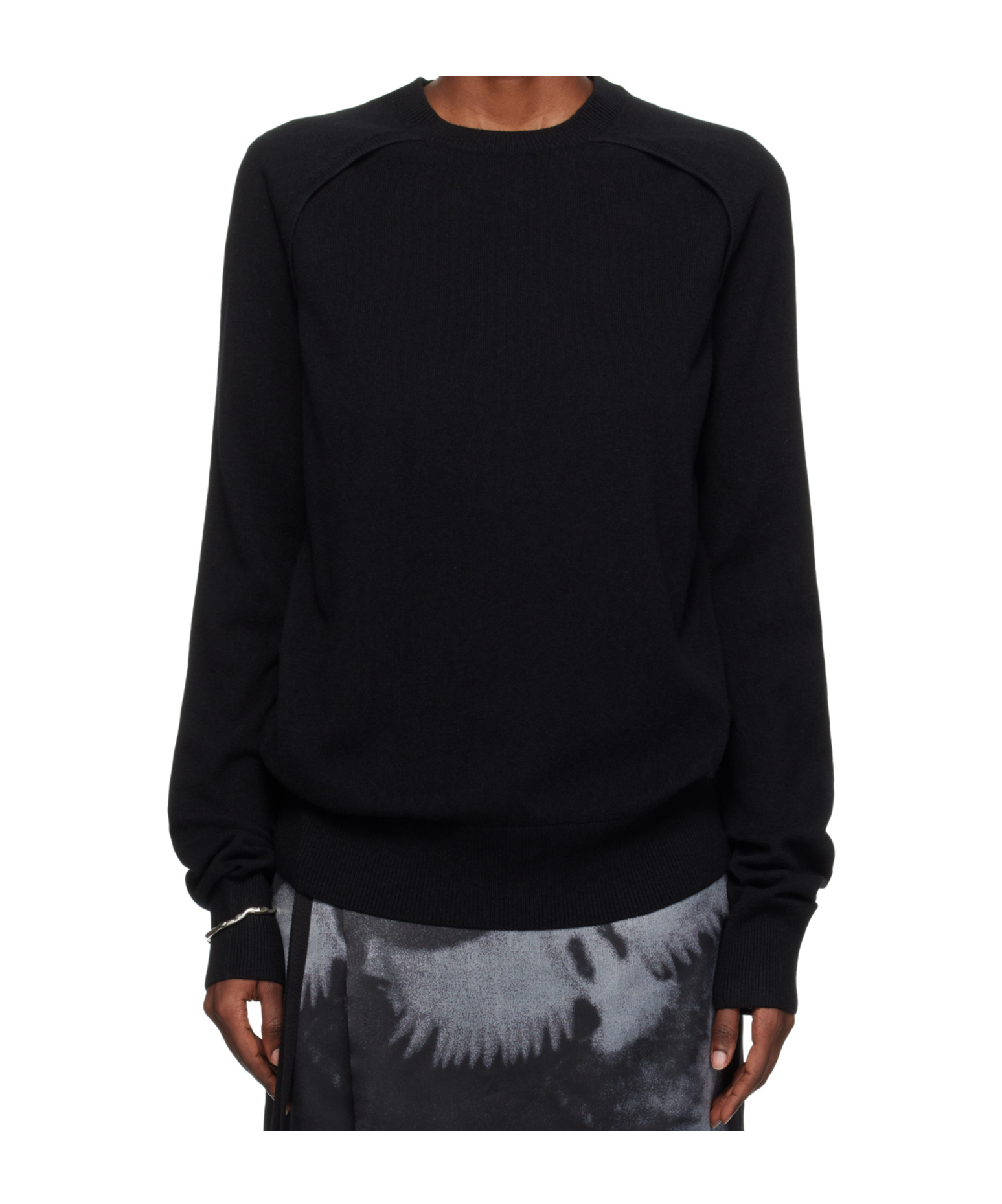 Ann Demeulemeester Ulu Cut-out Sweater In Black